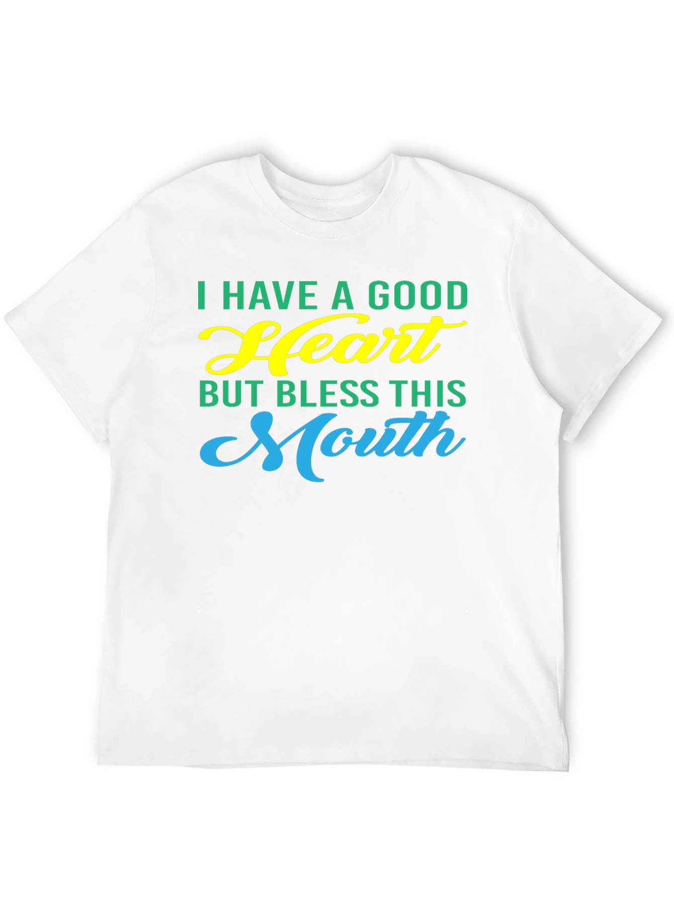Black Good Heart Bless This Mouth Graphic Tee view 12