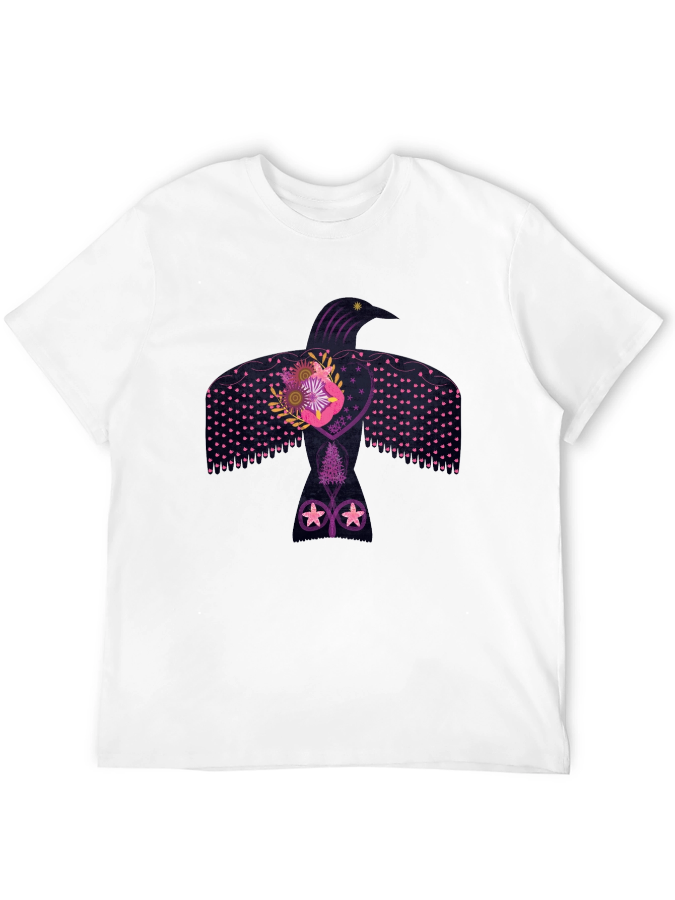 Black Raven Graphic Tee - Artistic Design view 12