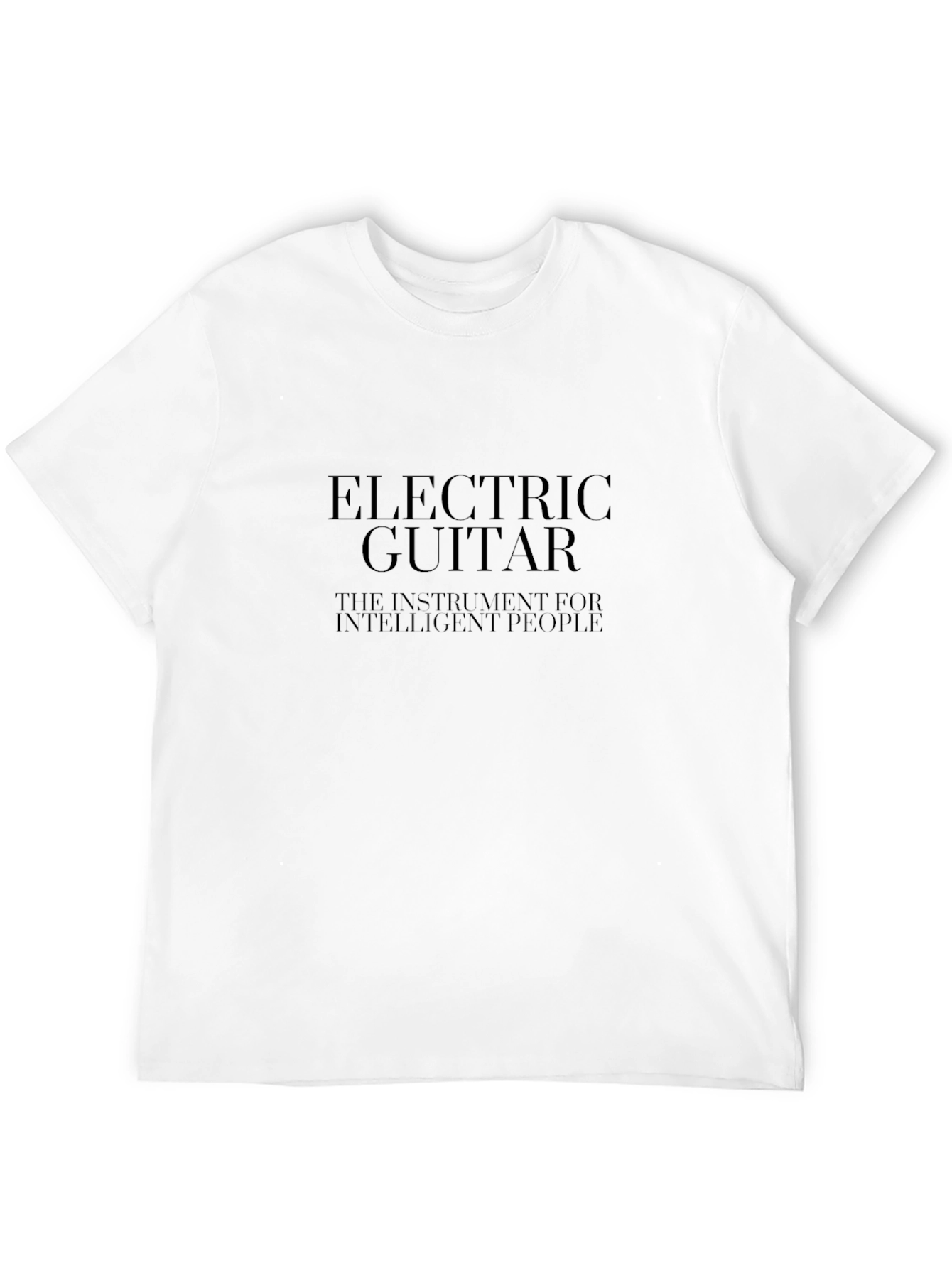 Black Electric Guitar T-Shirt - Intelligent People view 12