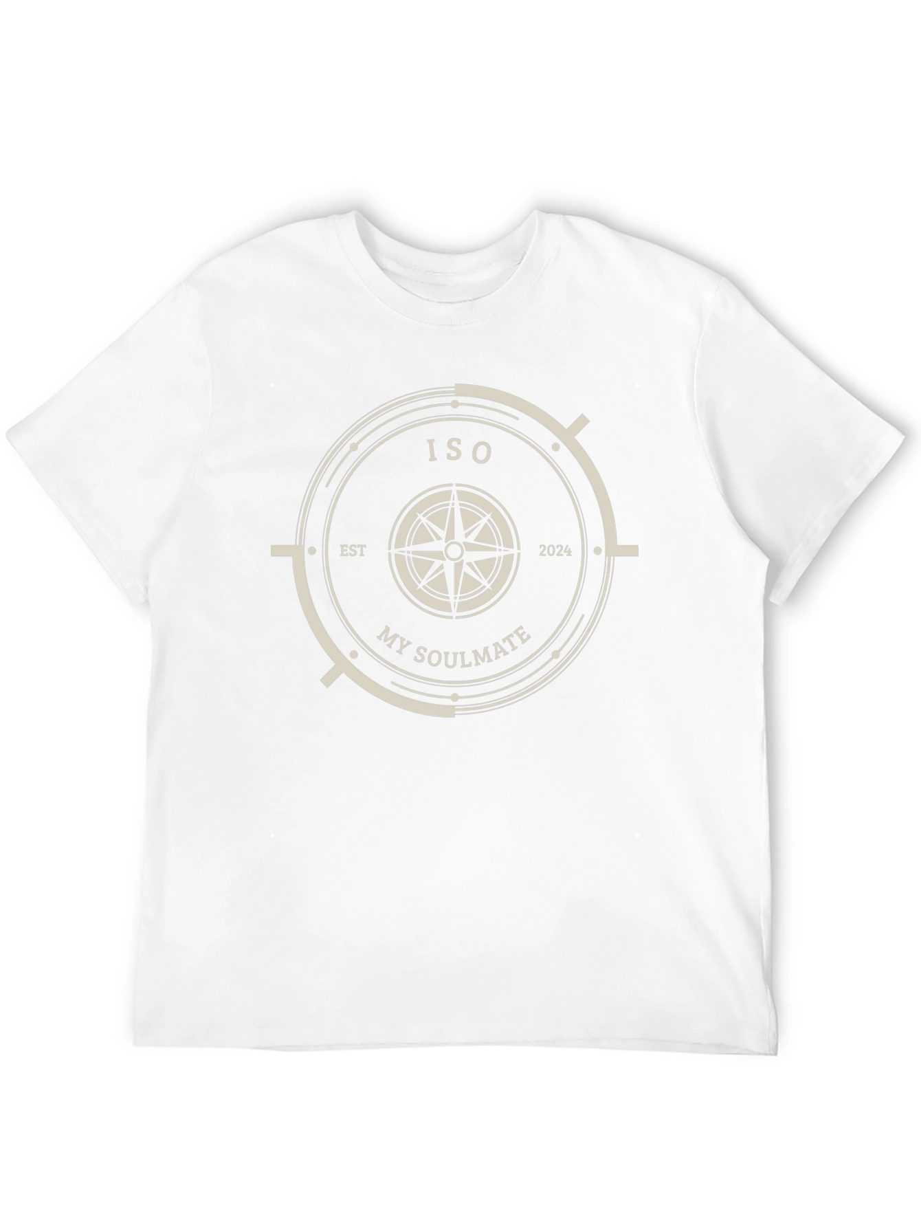 Black ISO My Soulmate Compass Graphic T-Shirt view 12