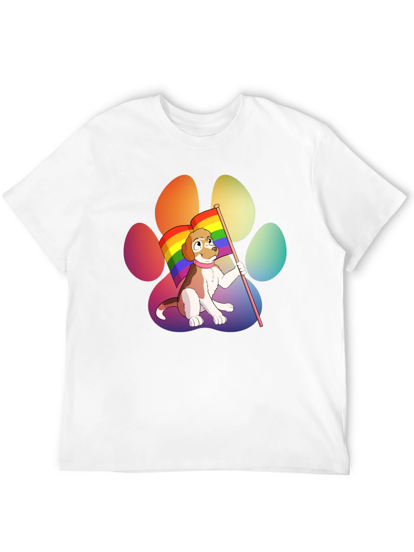 Black Pride Pup T-Shirt - LGBTQ+ Dog Paw Tee view 12