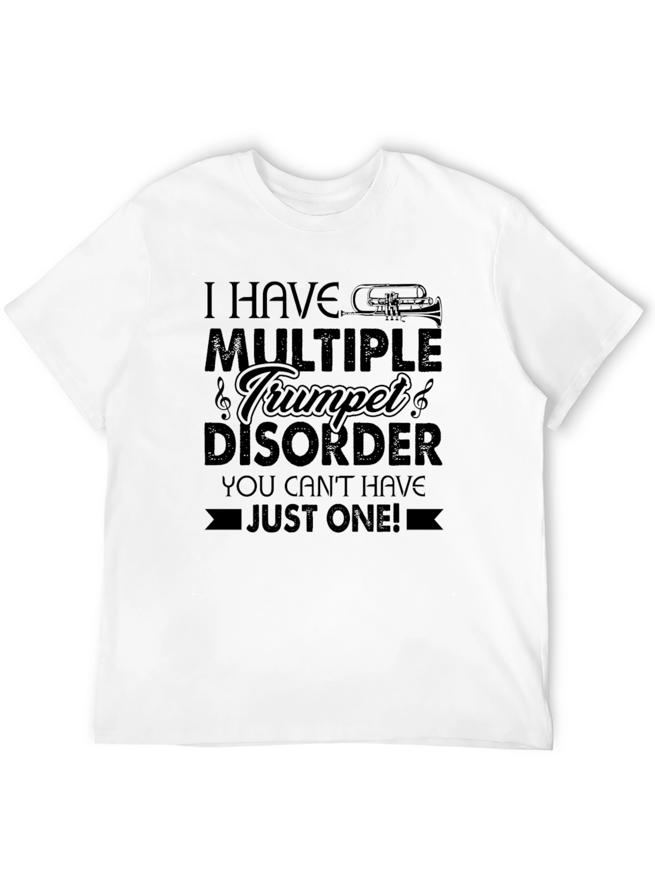 Black Multiple Trumpet Disorder T-Shirt view 12