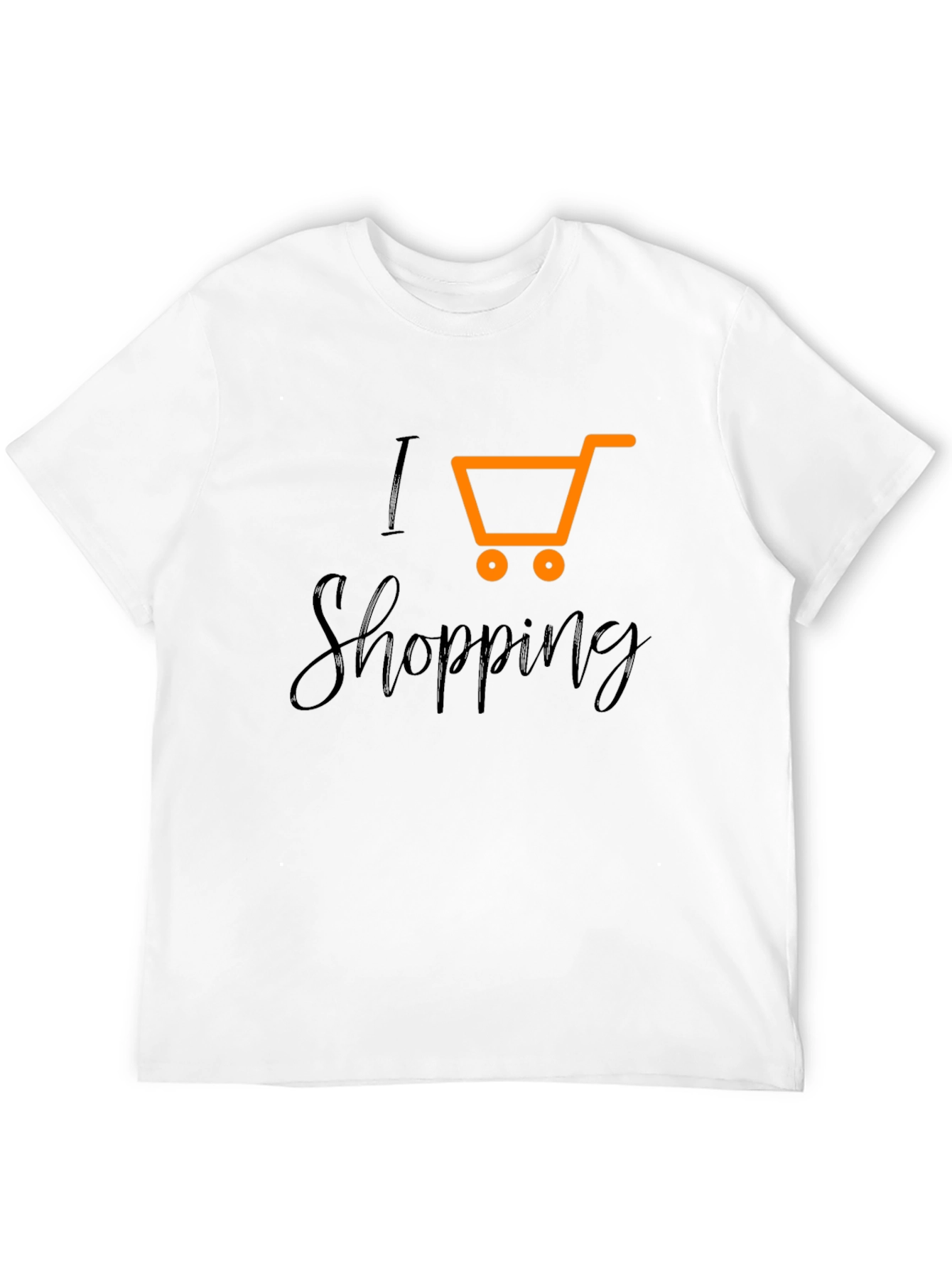 Black I Love Shopping Black T-Shirt view 12