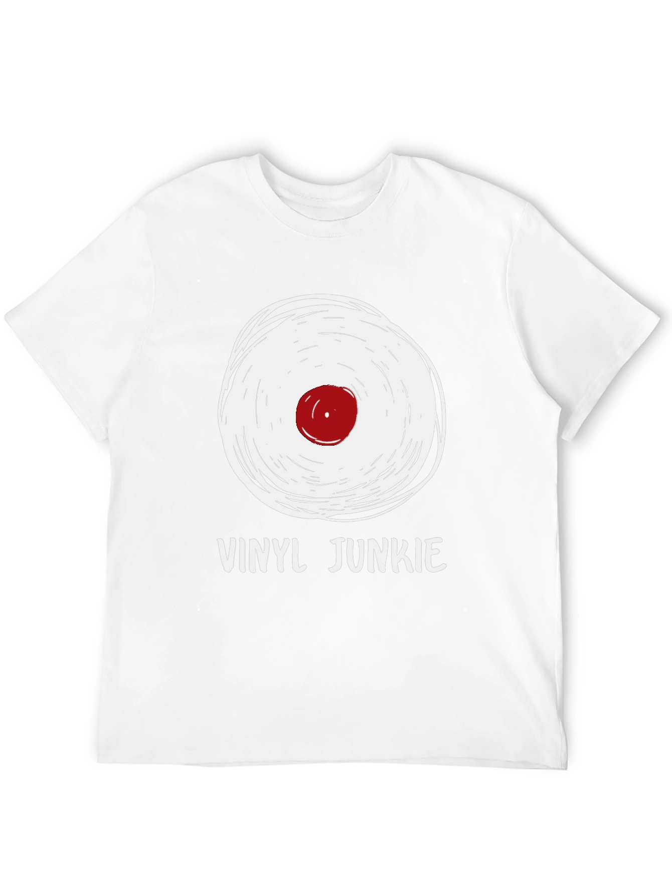 Black Vinyl Junkie Graphic Tee - Music Lover T-Shirt view 12