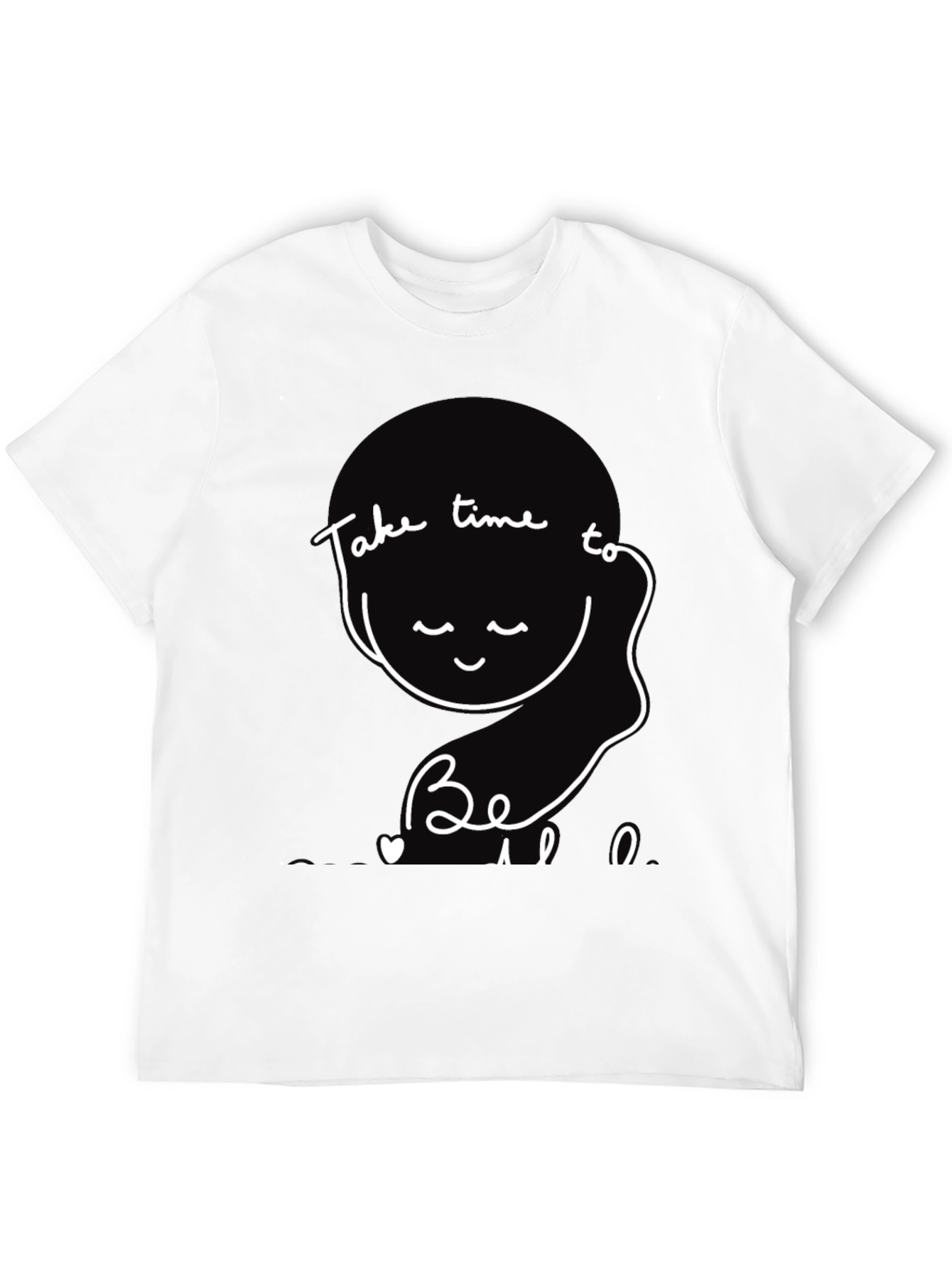 Black Take Time to Be Tee - Relaxed Fit Graphic T-Shirt view 12