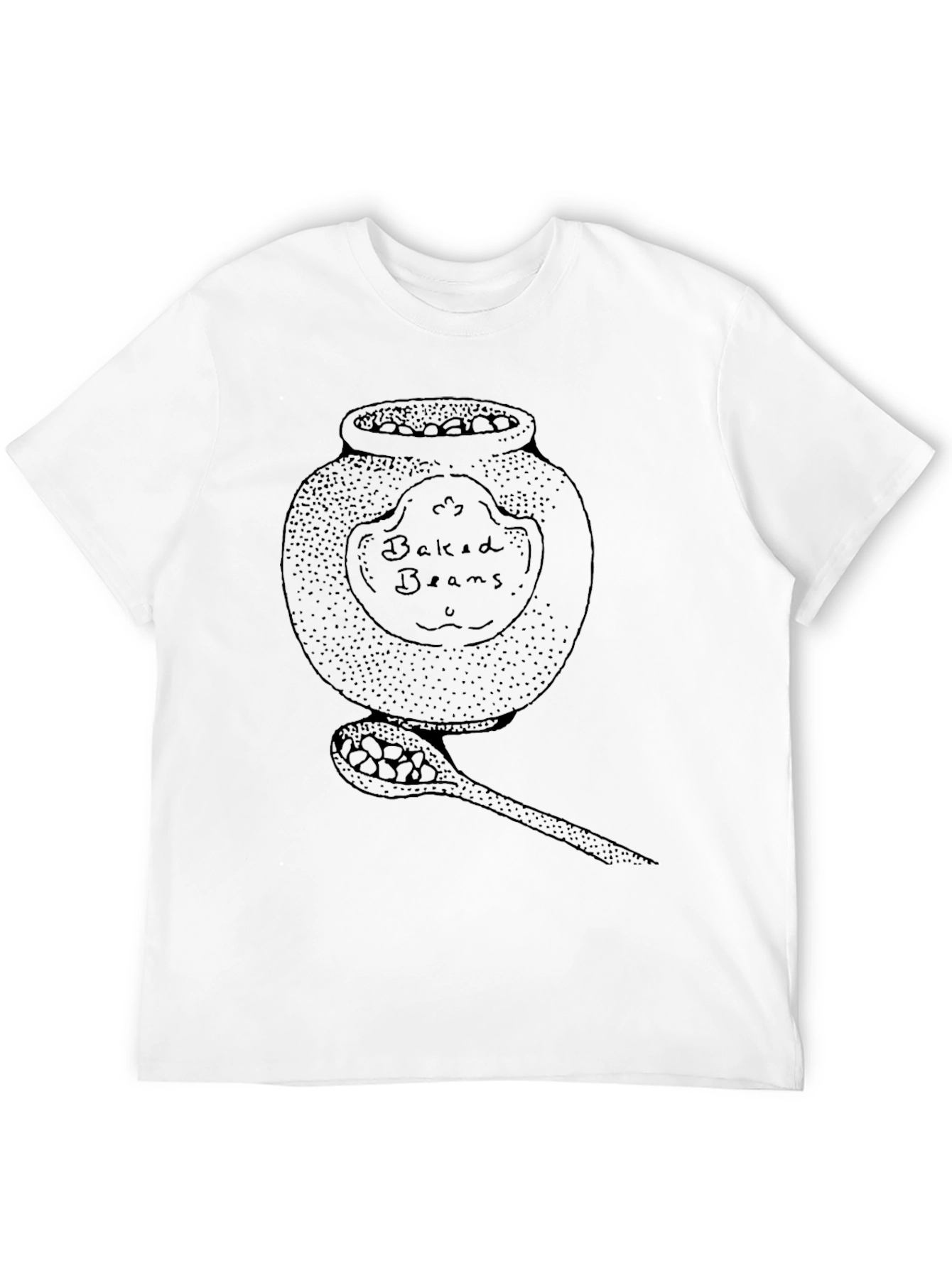 Black Baked Beans Graphic T-Shirt - Foodie Tee view 12