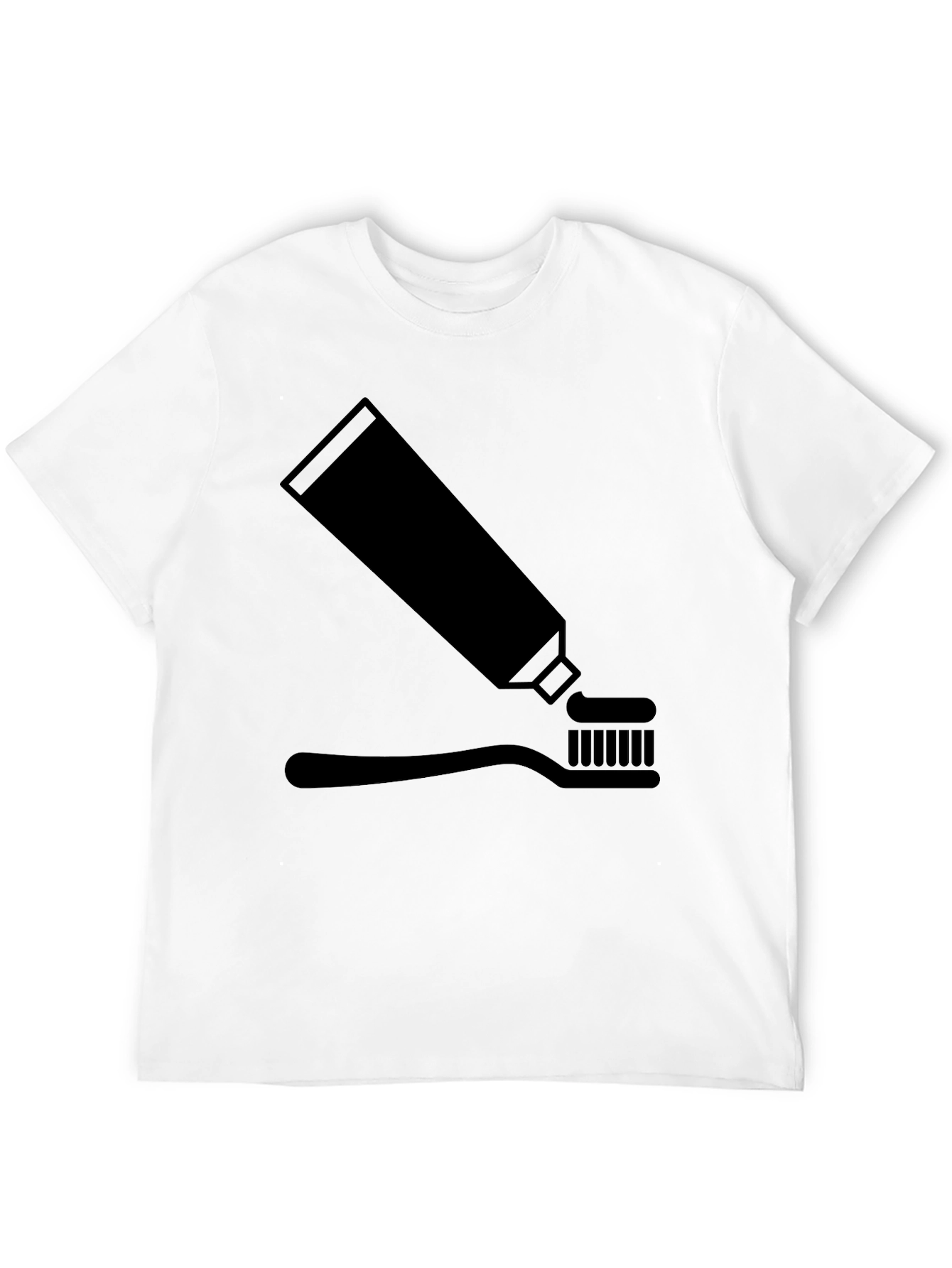 Black Toothpaste & Brush Graphic Tee - Black view 12
