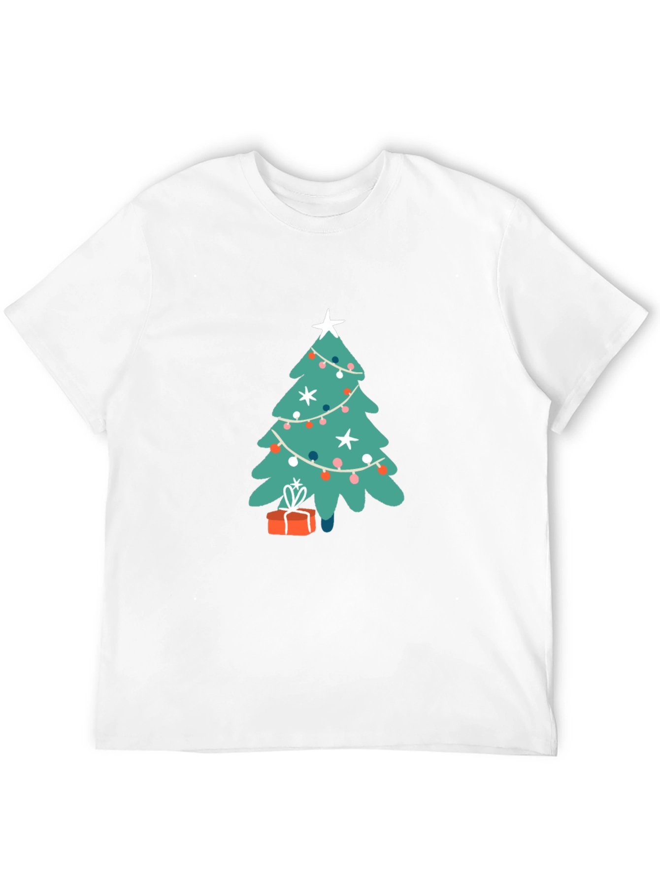 Black Festive Christmas Tree Graphic Tee - Holiday Cheer! view 12
