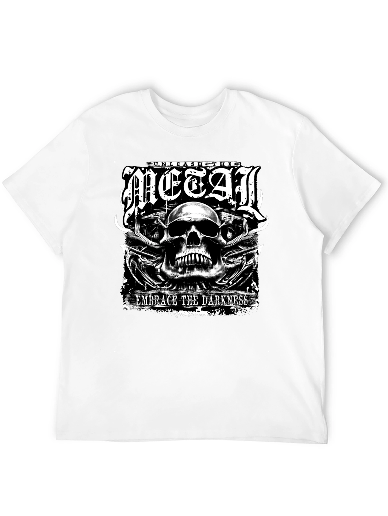 Black Unleash the Metal Graphic Tee - Embrace the Darkness view 12