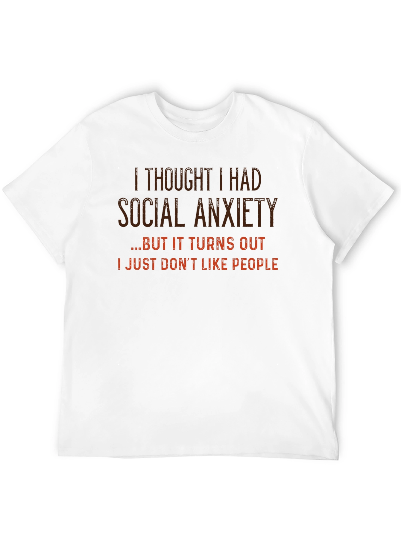 Black Social Anxiety T-Shirt - Funny Slogan Tee view 12