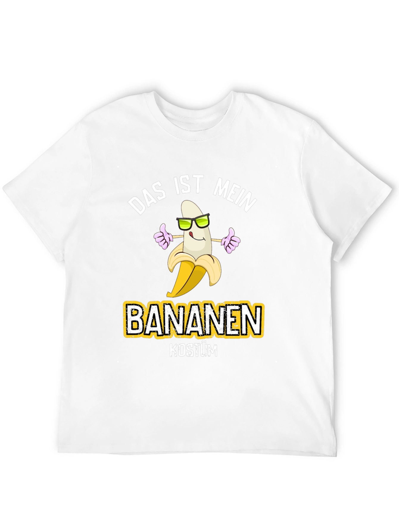 Black Funny Banana Costume T-Shirt view 12