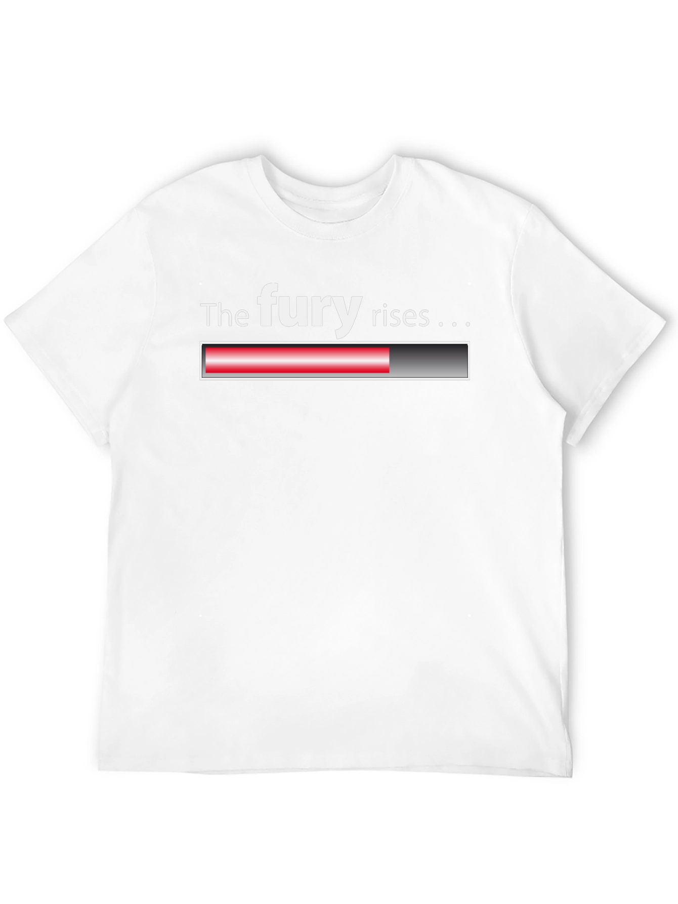 Black The Fury Rises T-Shirt - Novelty Graphic Tee view 12