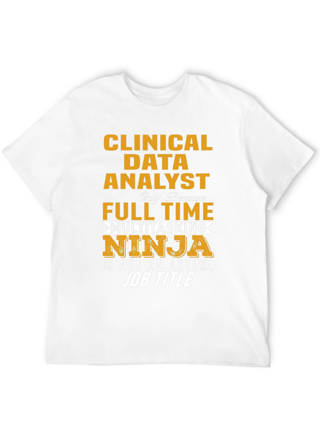 Black Clinical Data Analyst Ninja T-Shirt view 12