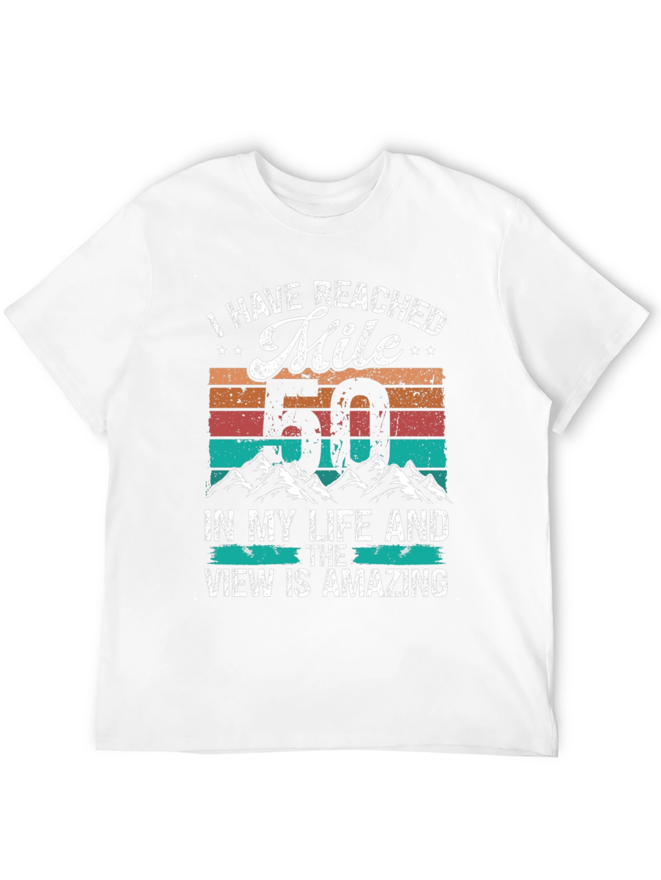 Black Reached Mile 50 T-Shirt view 12