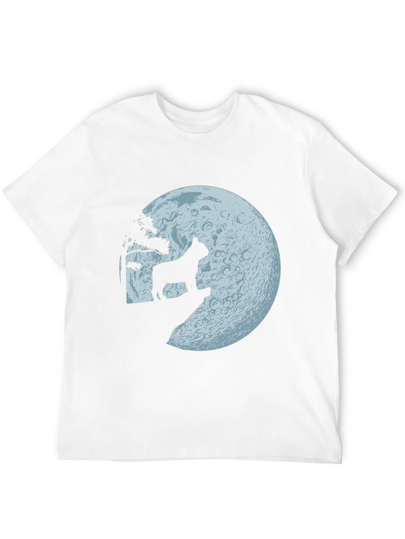 Black Dog Howling at Moon Graphic Tee view 12