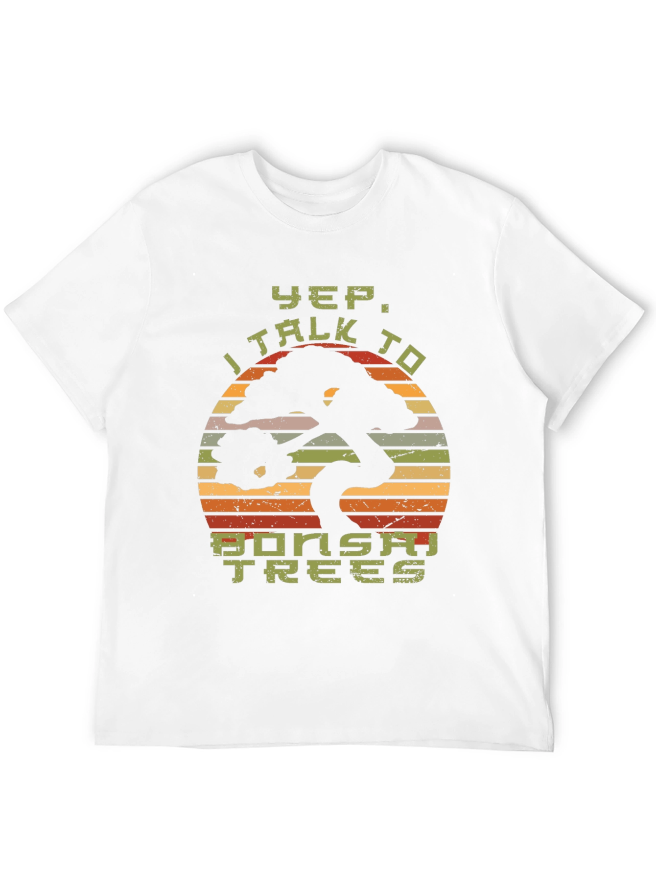 Black Yep, I Talk to Bonsai Trees Black T-Shirt view 12