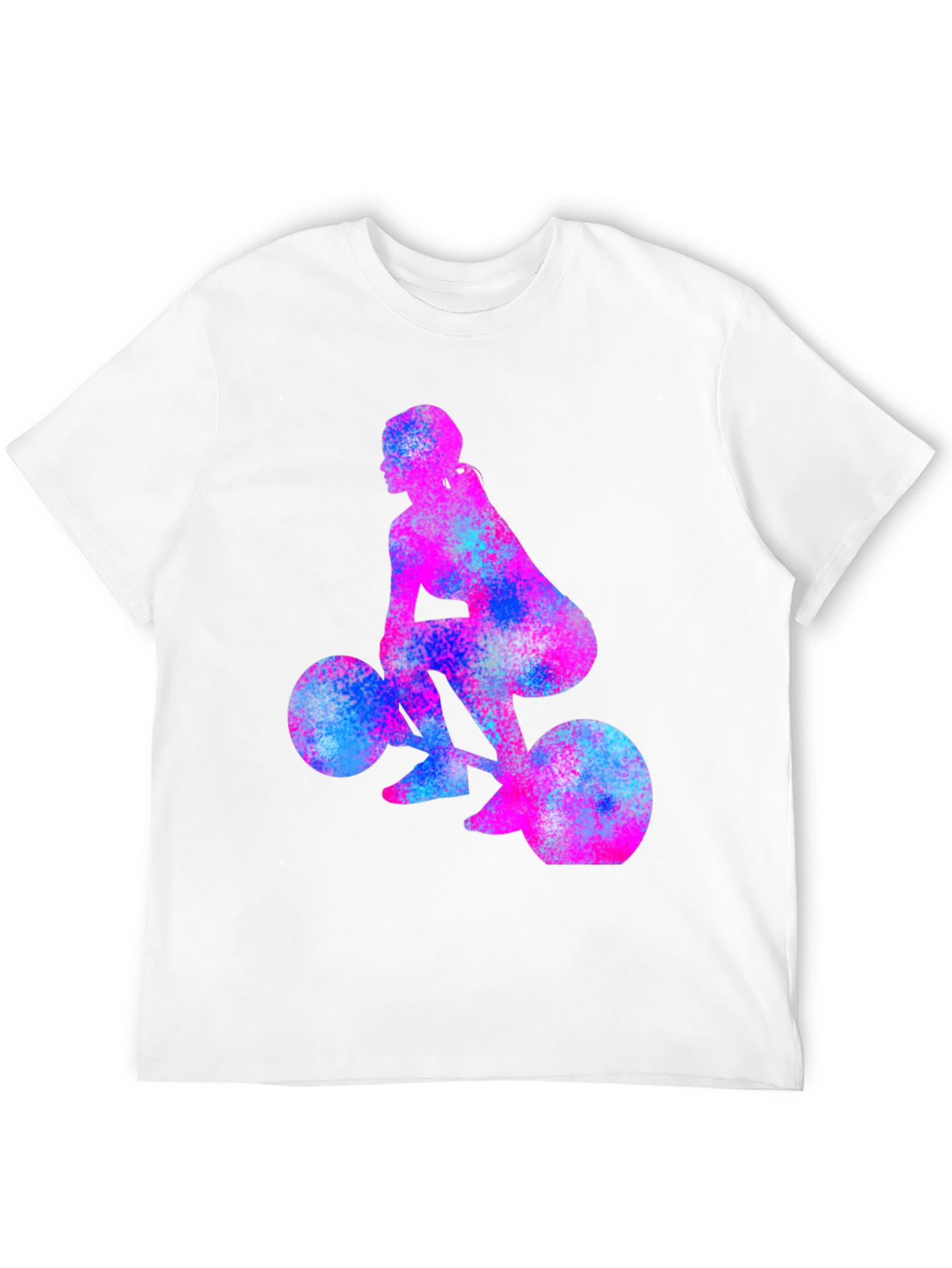 Black Weightlifting Girl Tee - Unique Workout Shirt view 12