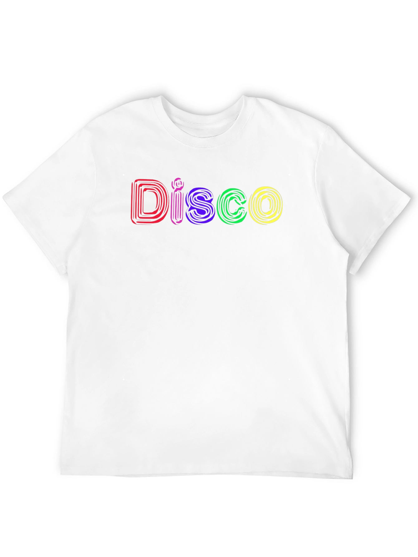 Black Retro Disco T-Shirt - Colorful Party Tee view 12