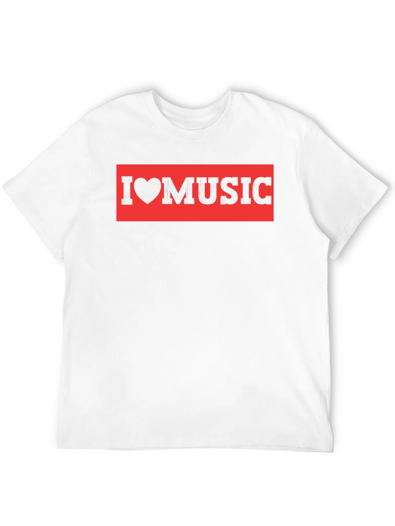 Black I Love Music Black T-Shirt view 12