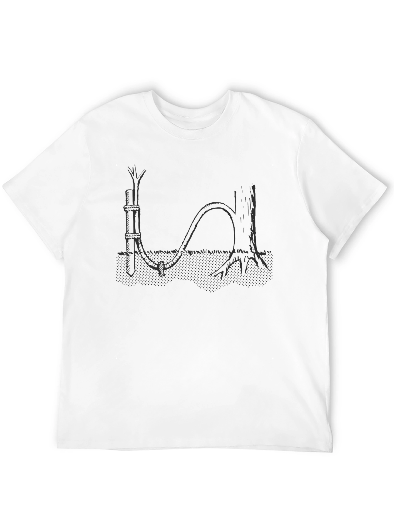 Black Arboriculture Design Black Tee view 12