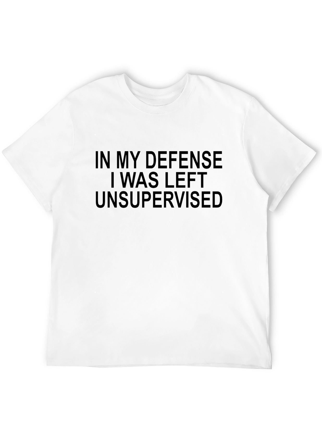 Black In My Defense Funny Graphic T-Shirt view 12