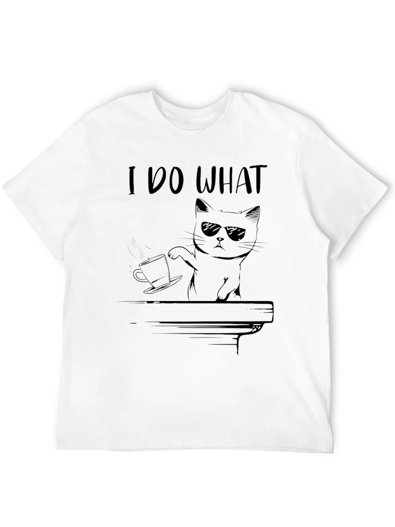 Black I Do What I Want Cat T-Shirt view 12