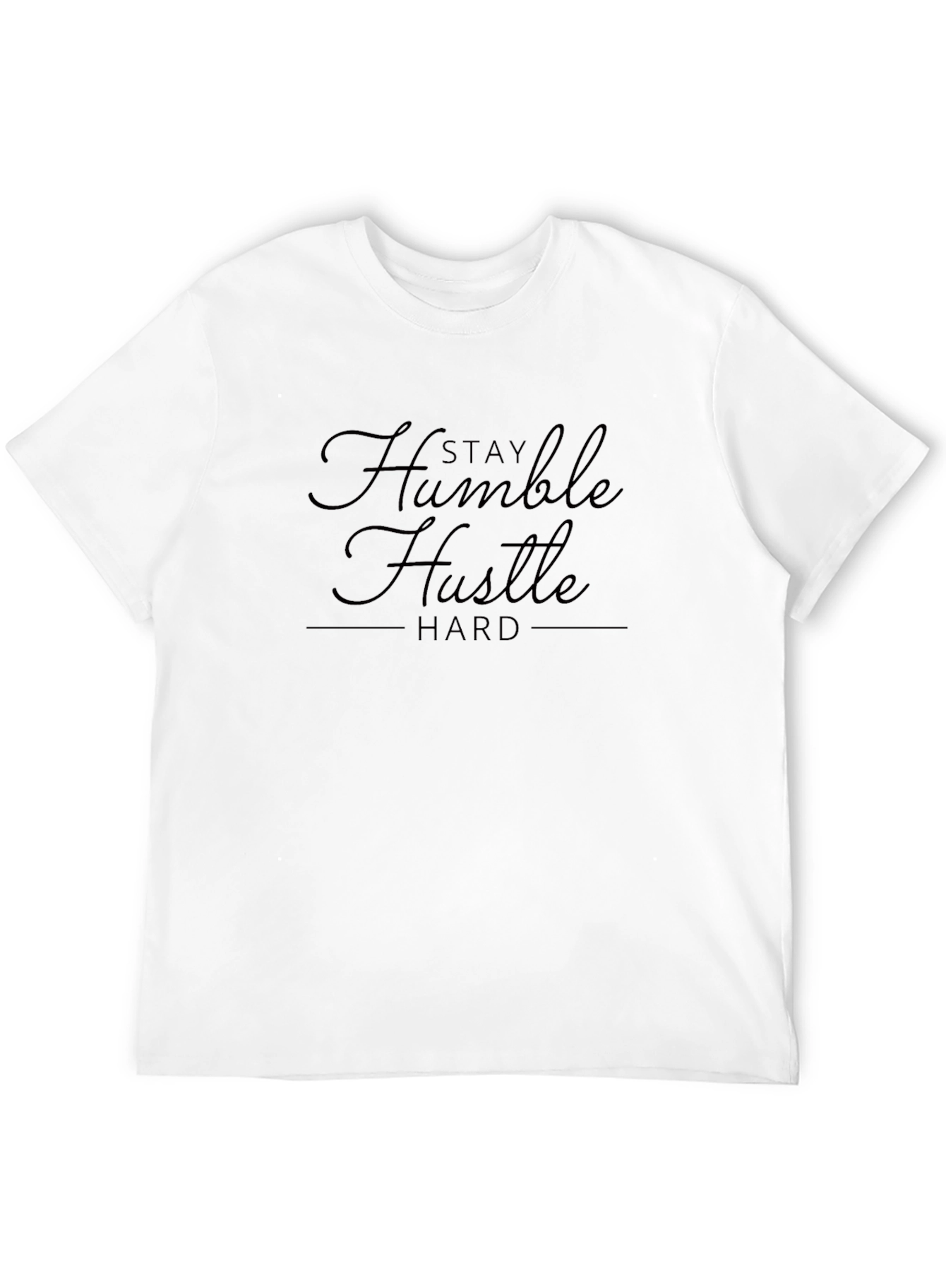 Black Stay Humble Hustle Hard Black T-Shirt view 12