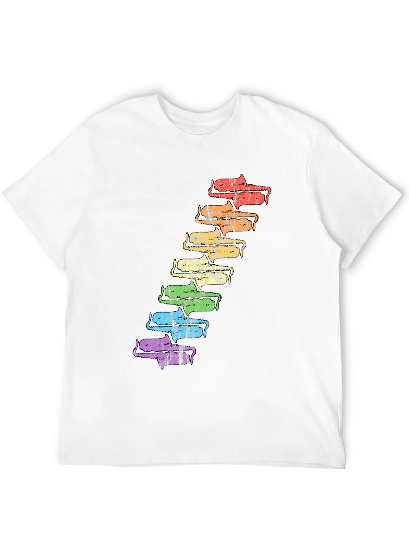 Black Retro Rainbow Saxophone T-Shirt - Unique Music Lover Tee view 12