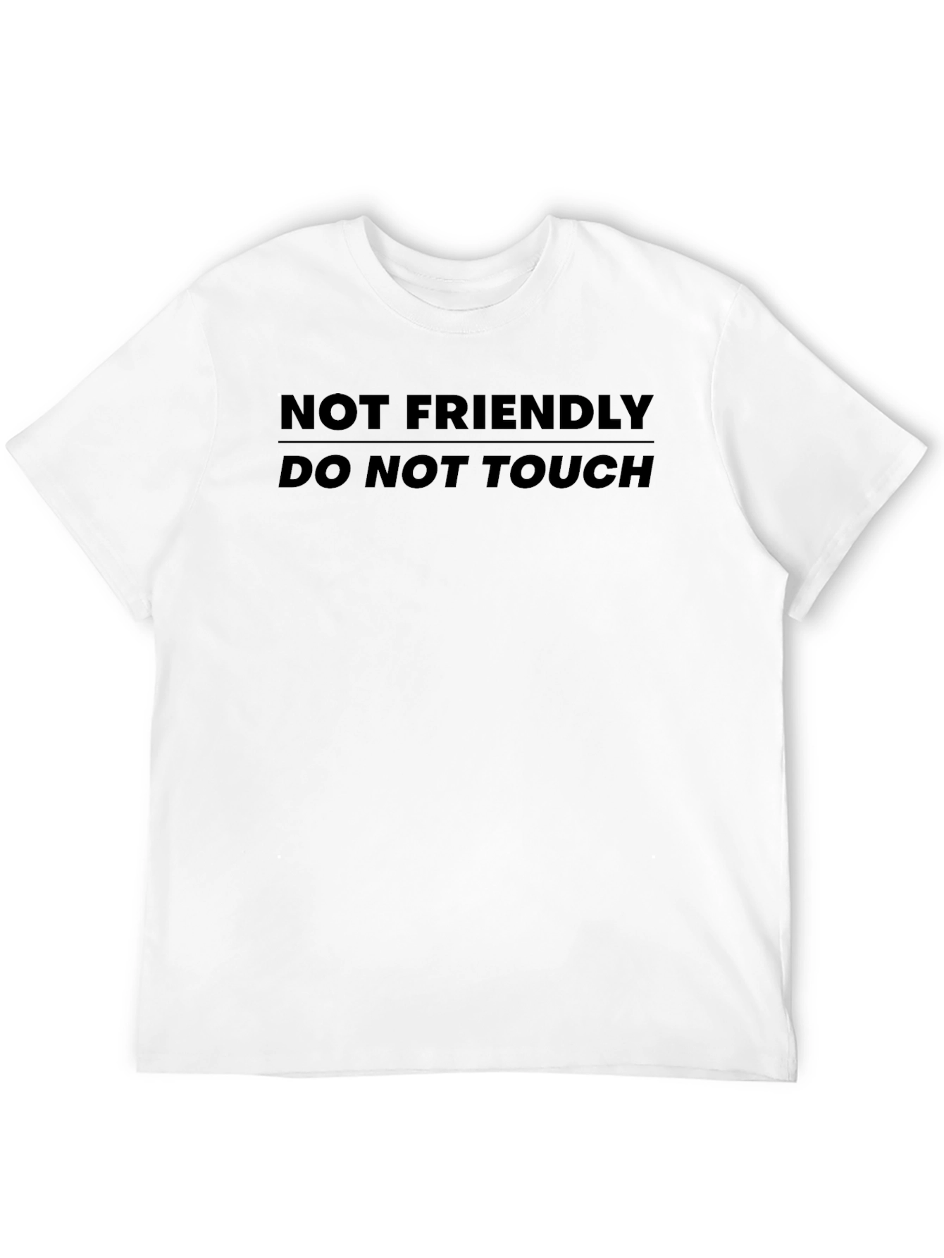 Black Not Friendly T-Shirt view 12