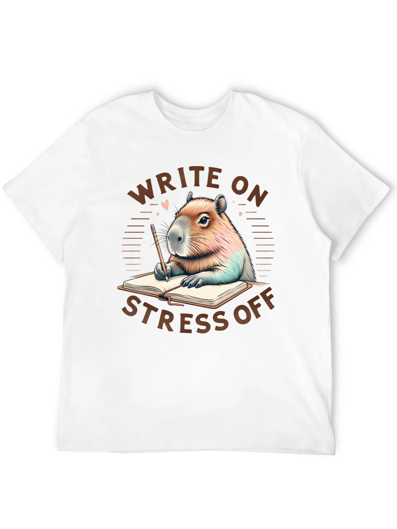 Black Write On Stress Off T-Shirt view 12