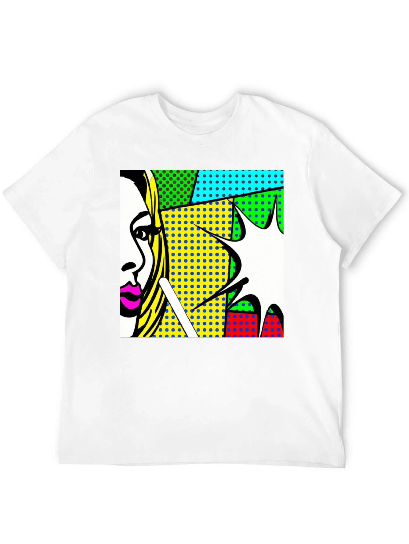 Black Pop Art Graphic Tee view 12