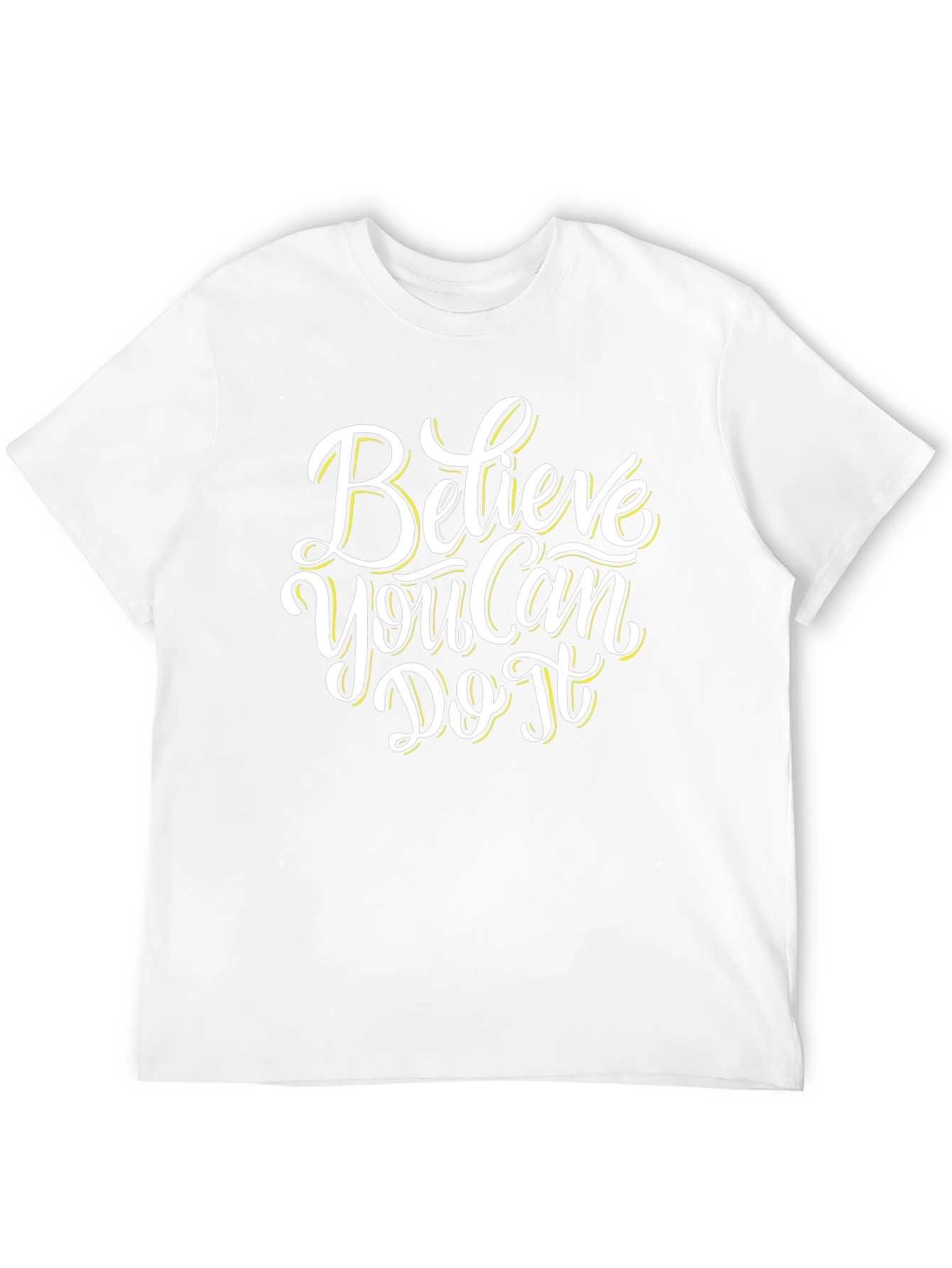 Black Believe You Can Do It T-Shirt - Motivational Black Tee view 12