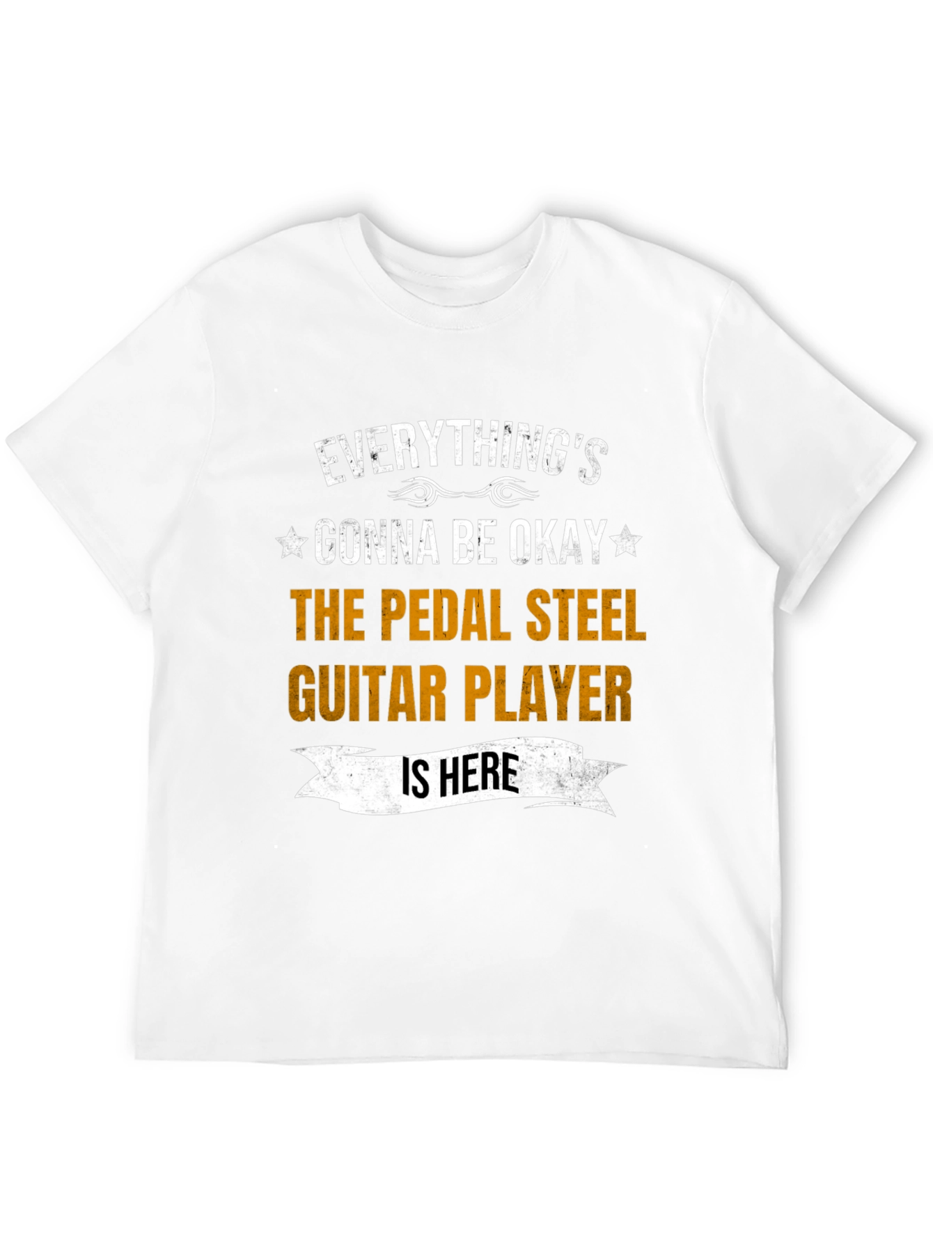 Black Everything's Gonna Be Okay Pedal Steel Guitar Player T-Shirt view 12