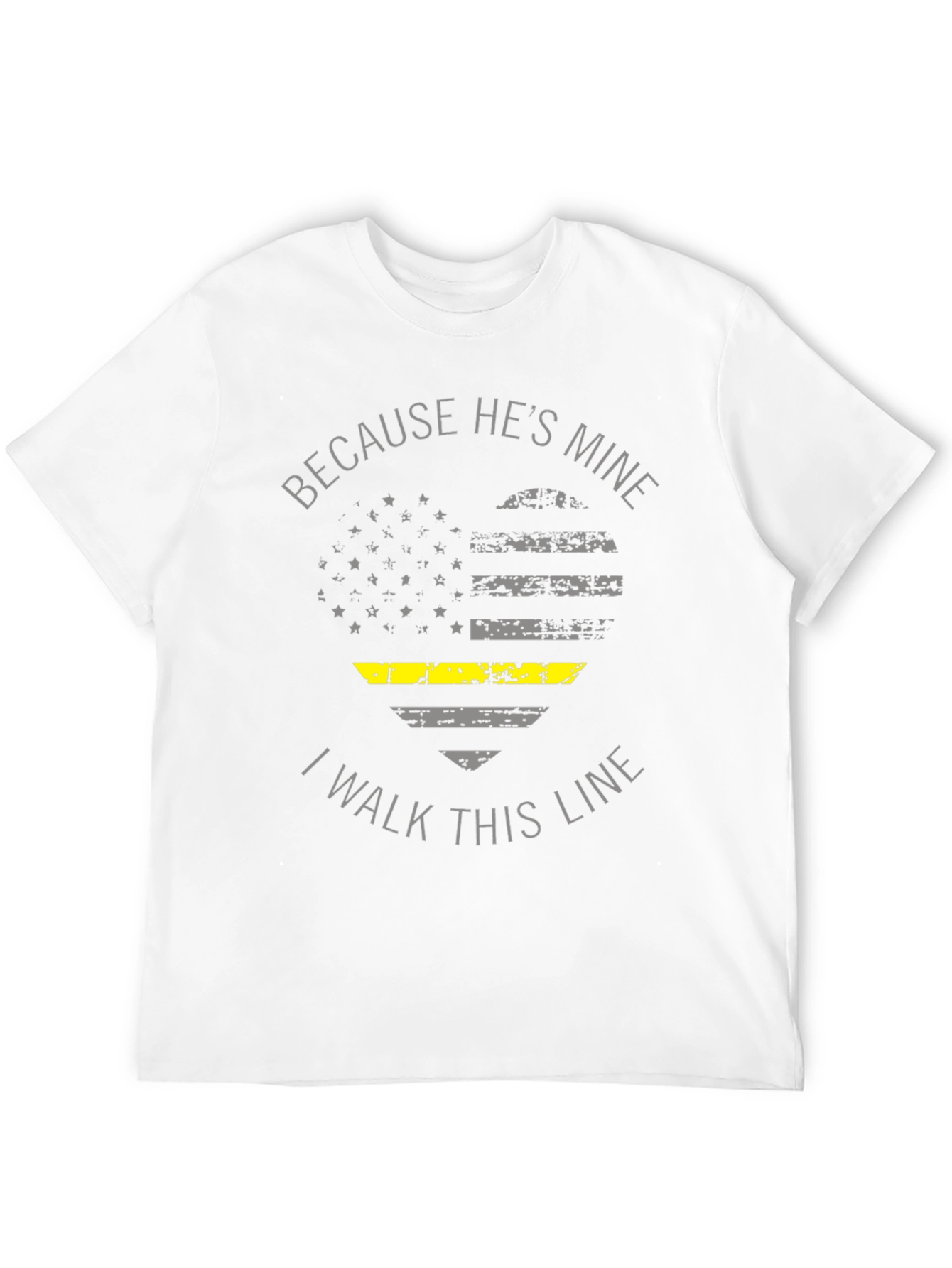 Black Because He's Mine T-Shirt view 12