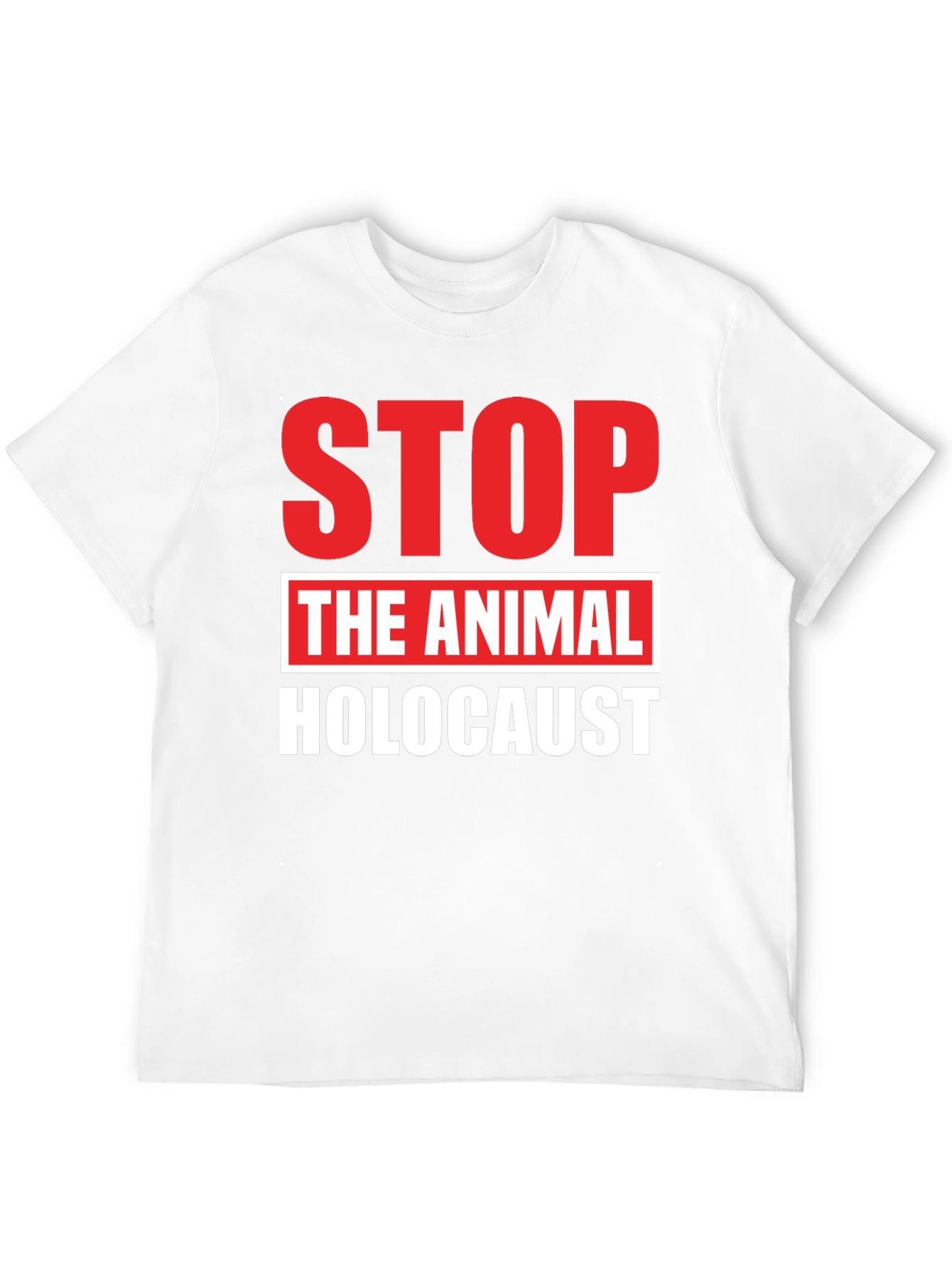Black Stop Animal Holocaust Graphic Tee - Black view 12