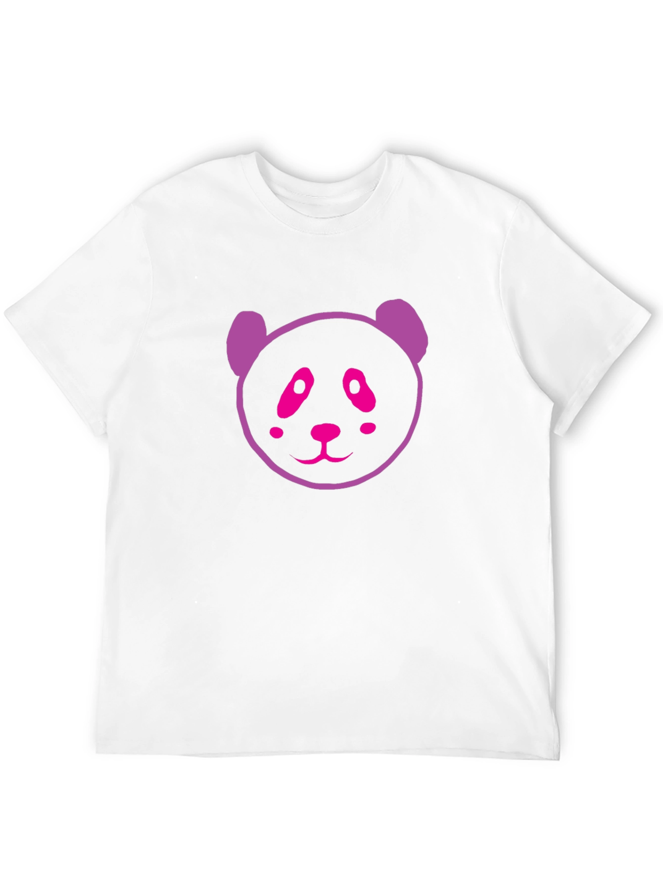 Black Cute Panda Graphic Black T-Shirt view 12