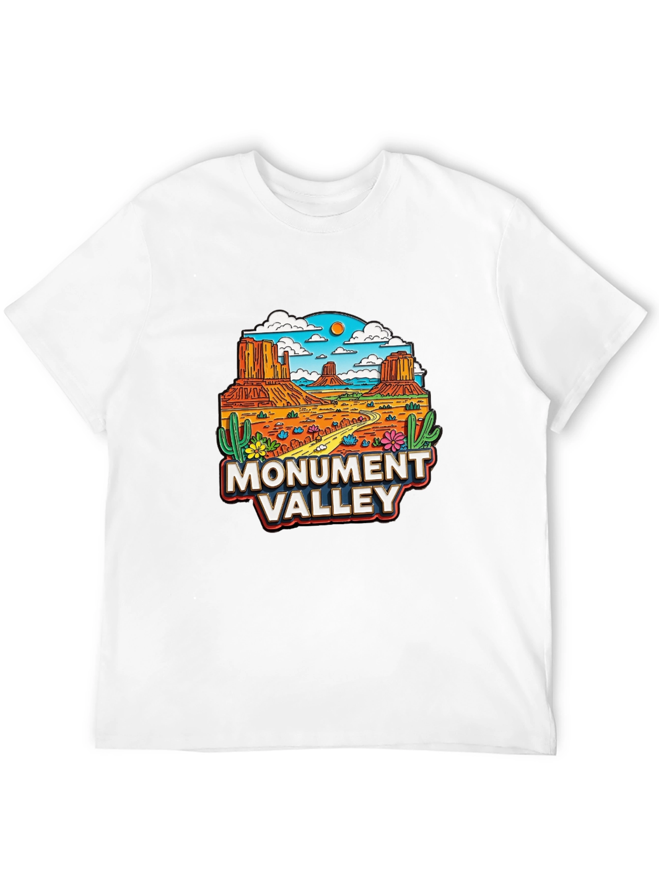 Monument Valley Graphic T-Shirt - Desert Scene Tee - 12