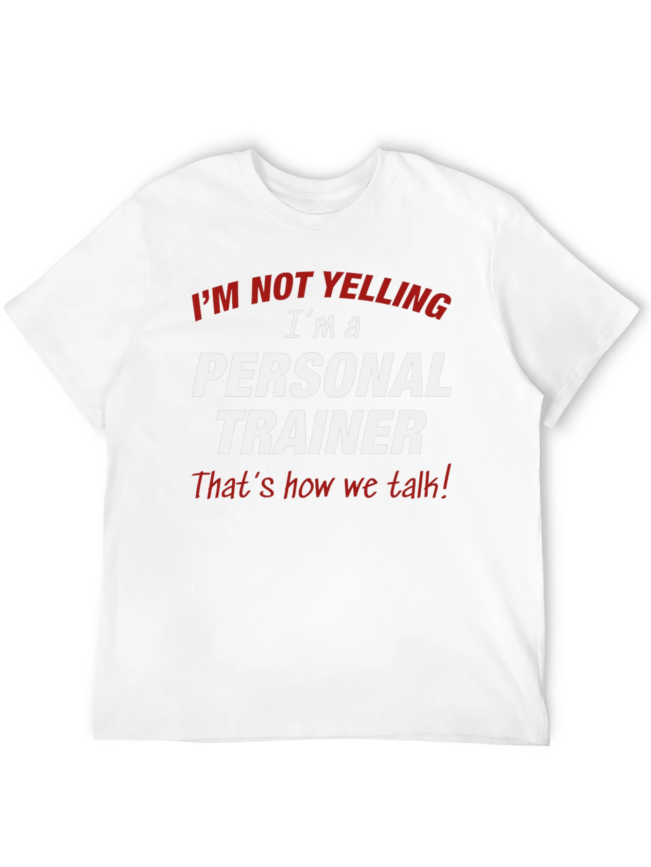 Black Personal Trainer Novelty Graphic T-Shirt view 12