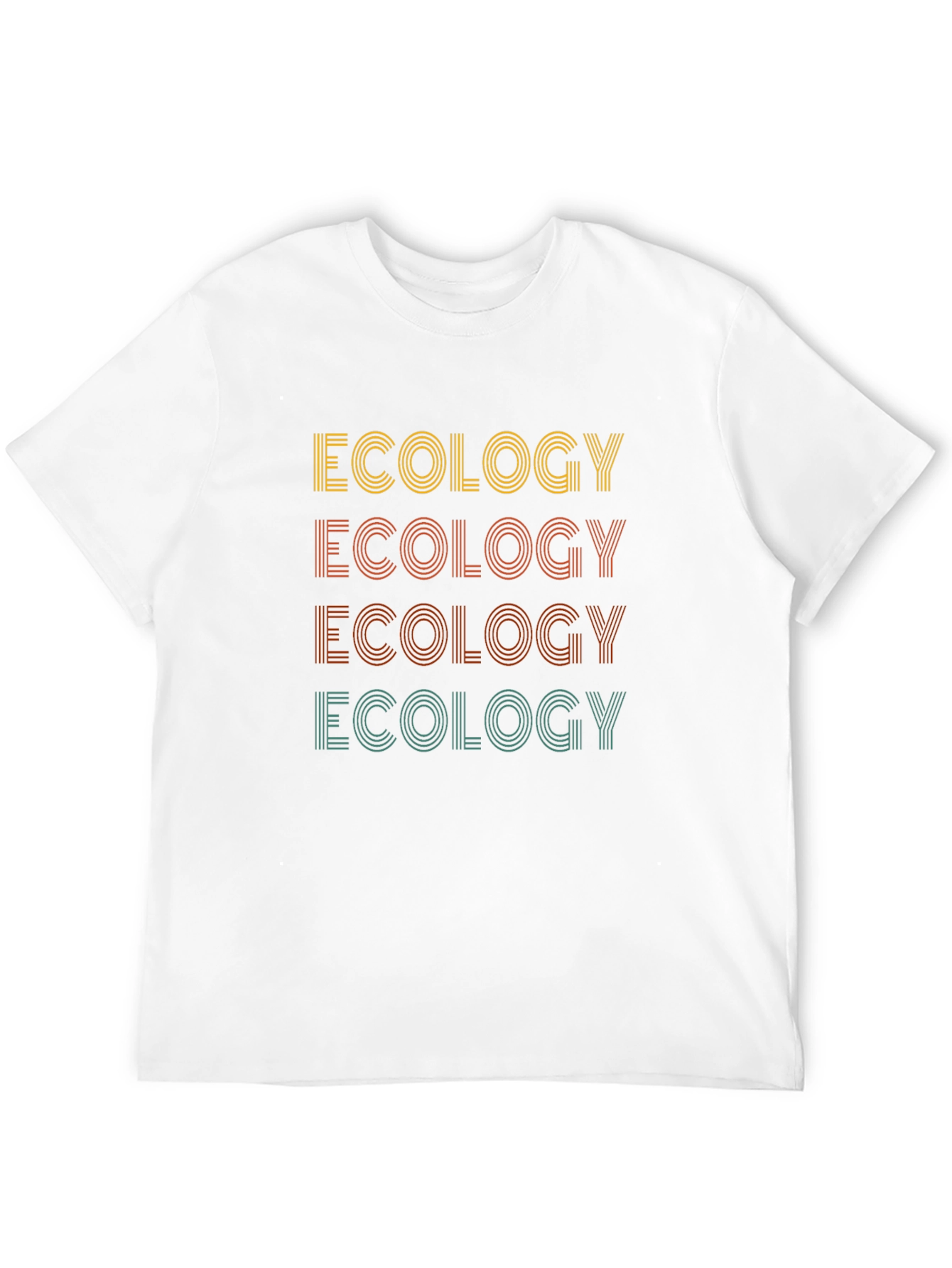Black Ecology Retro T-Shirt, Stylish Graphic Tee view 12