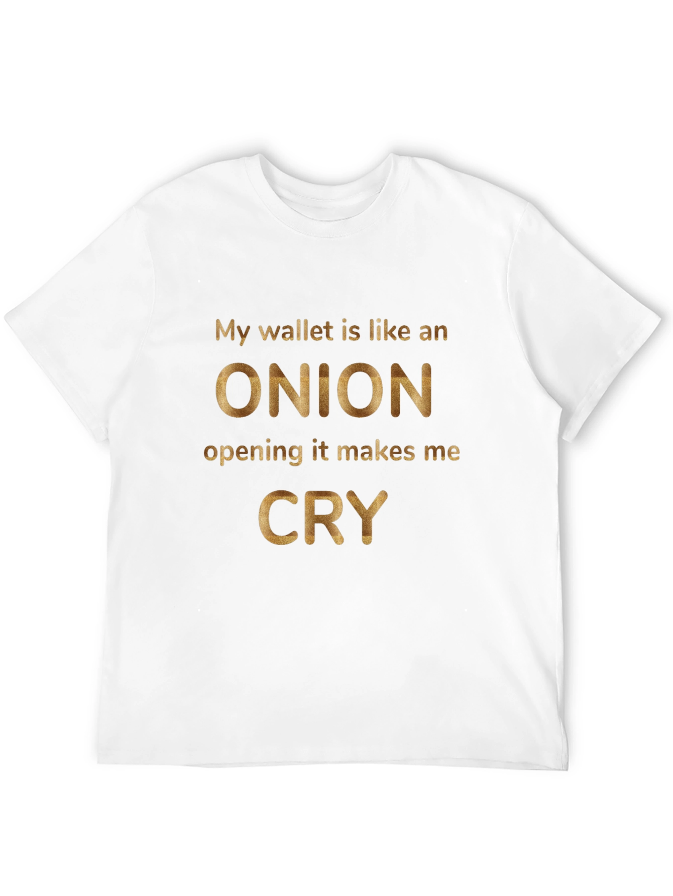 Black Funny Onion Wallet Graphic Tee view 12