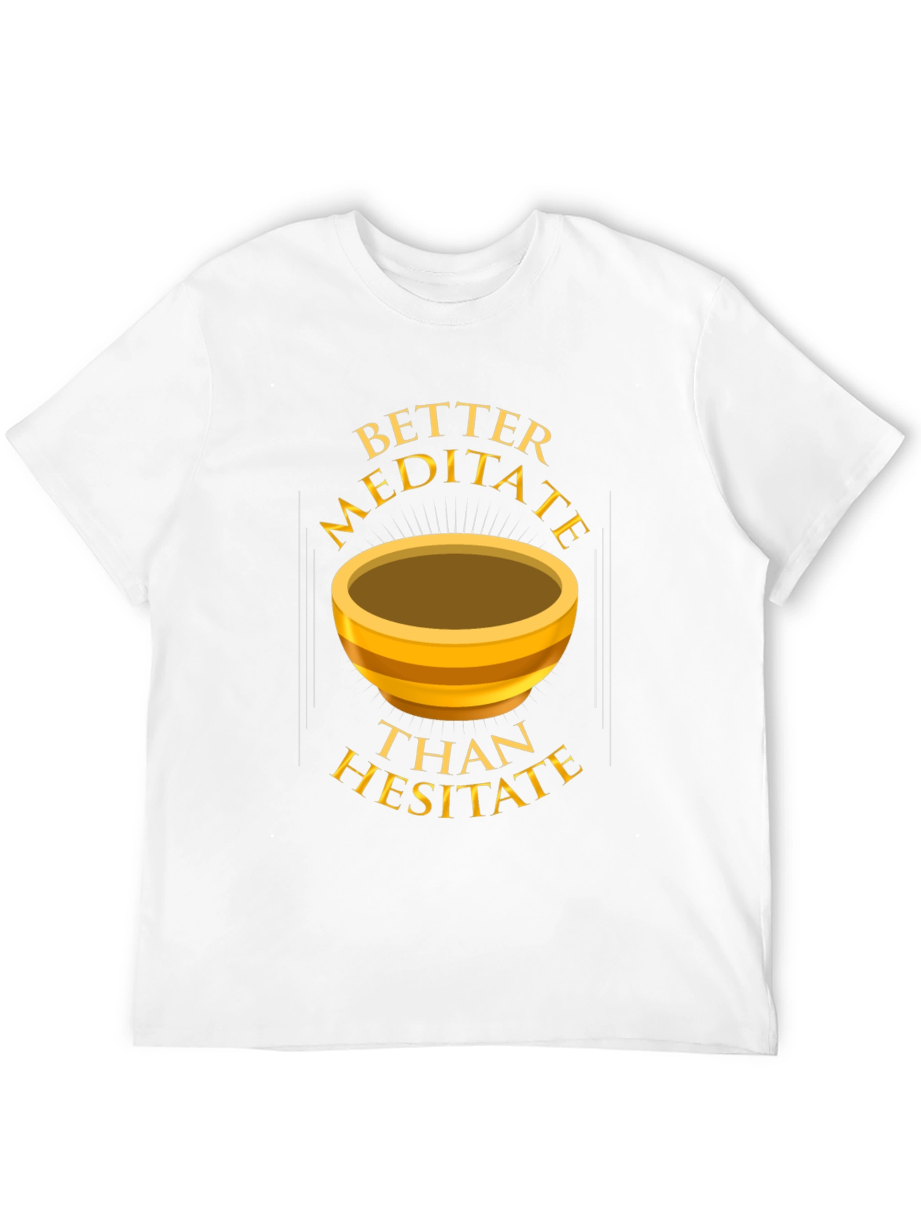 Black Meditate Tee: Find Your Inner Peace T-Shirt view 12