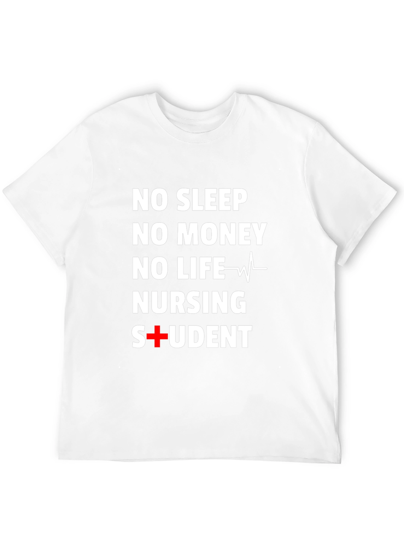 Black Nursing Student T-Shirt: No Sleep, No Money, No Life view 12
