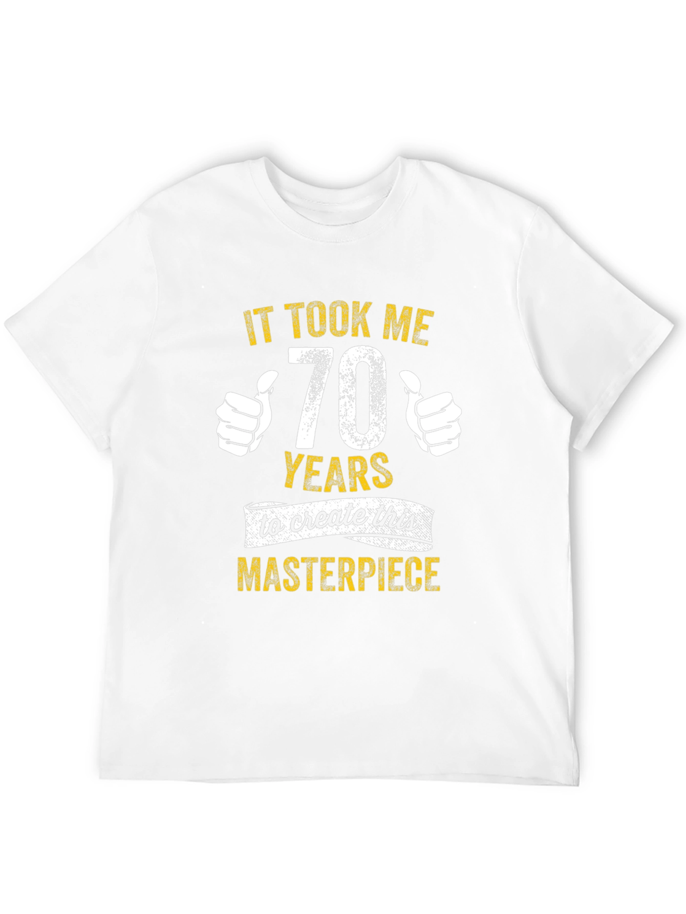 Black Funny 70th Birthday Masterpiece T-Shirt view 12