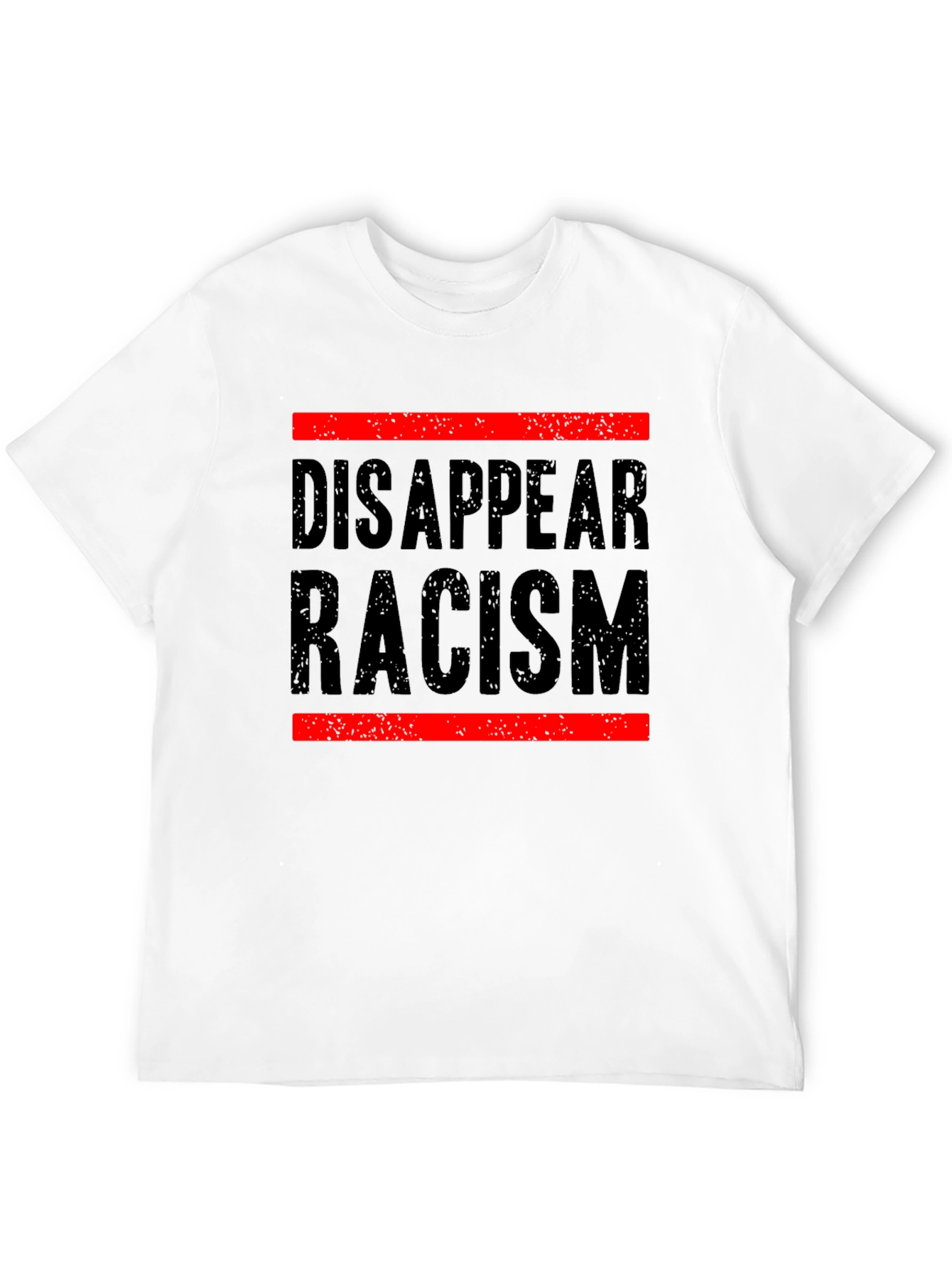 Black Disappear Racism Graphic Tee - Social Justice Shirt view 12
