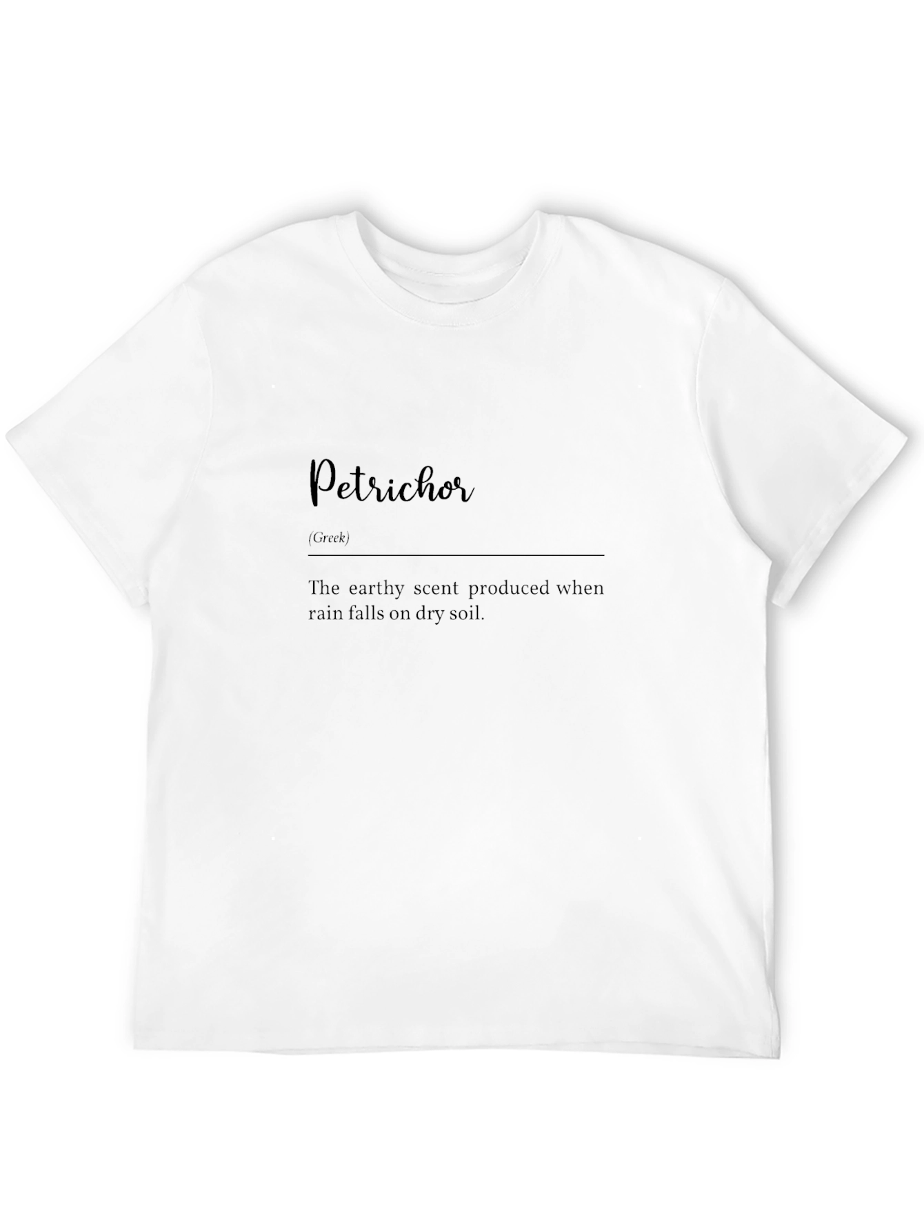 Petrichor Definition T-Shirt - Earthy Scent Tee - 12