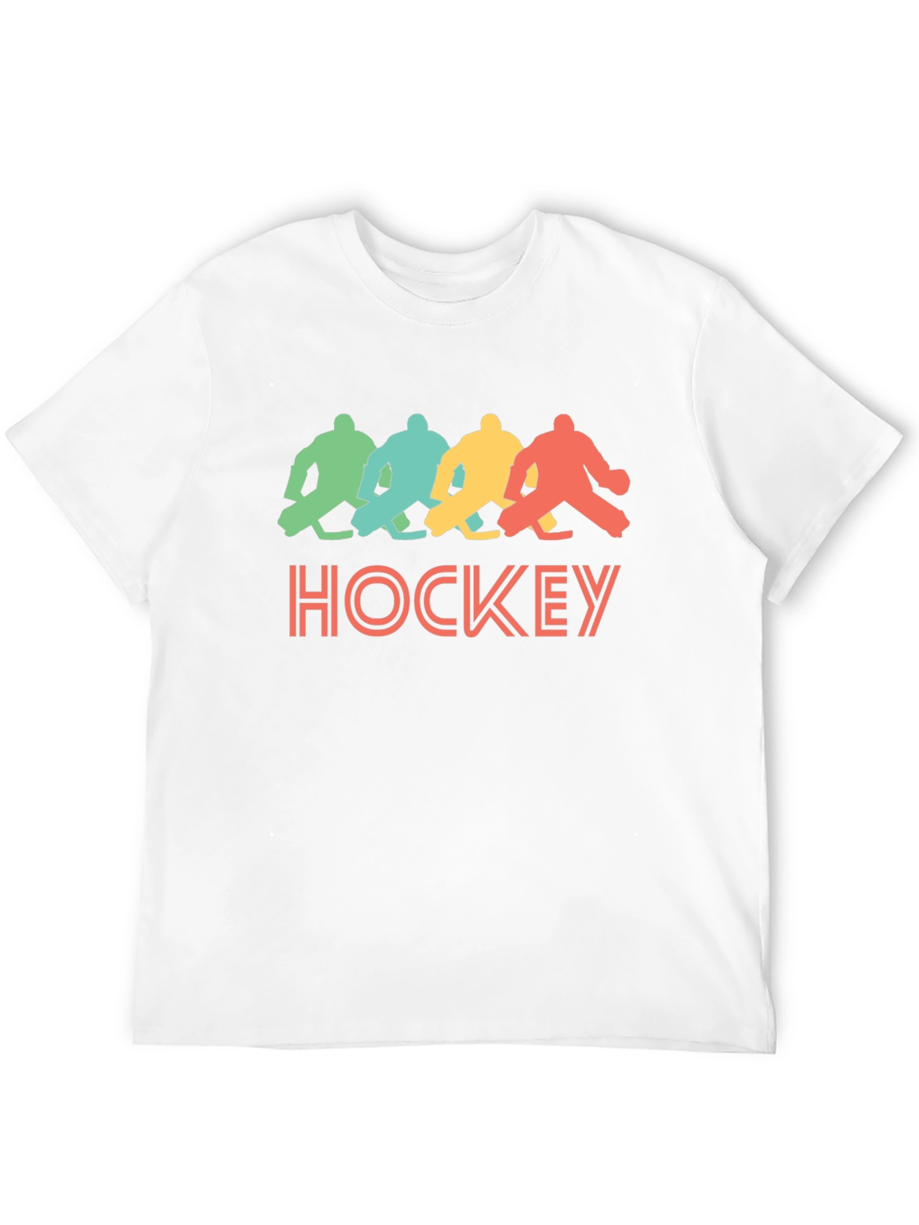 Black Retro Hockey Graphic T-Shirt - Black Tee view 12