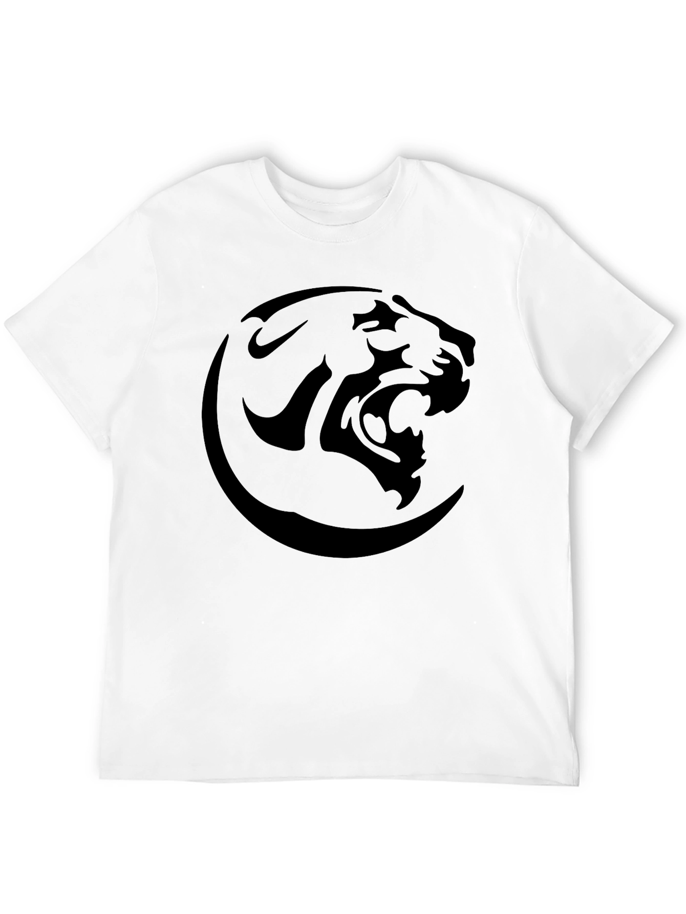 Black Black Panther Graphic Tee - Modern Crew Neck T-Shirt view 12