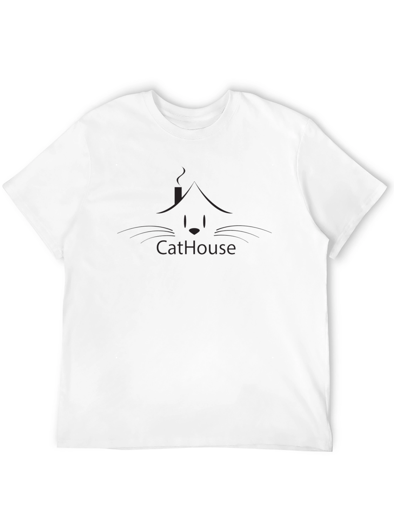 Black Men's Black "CatHouse" Graphic Tee view 12