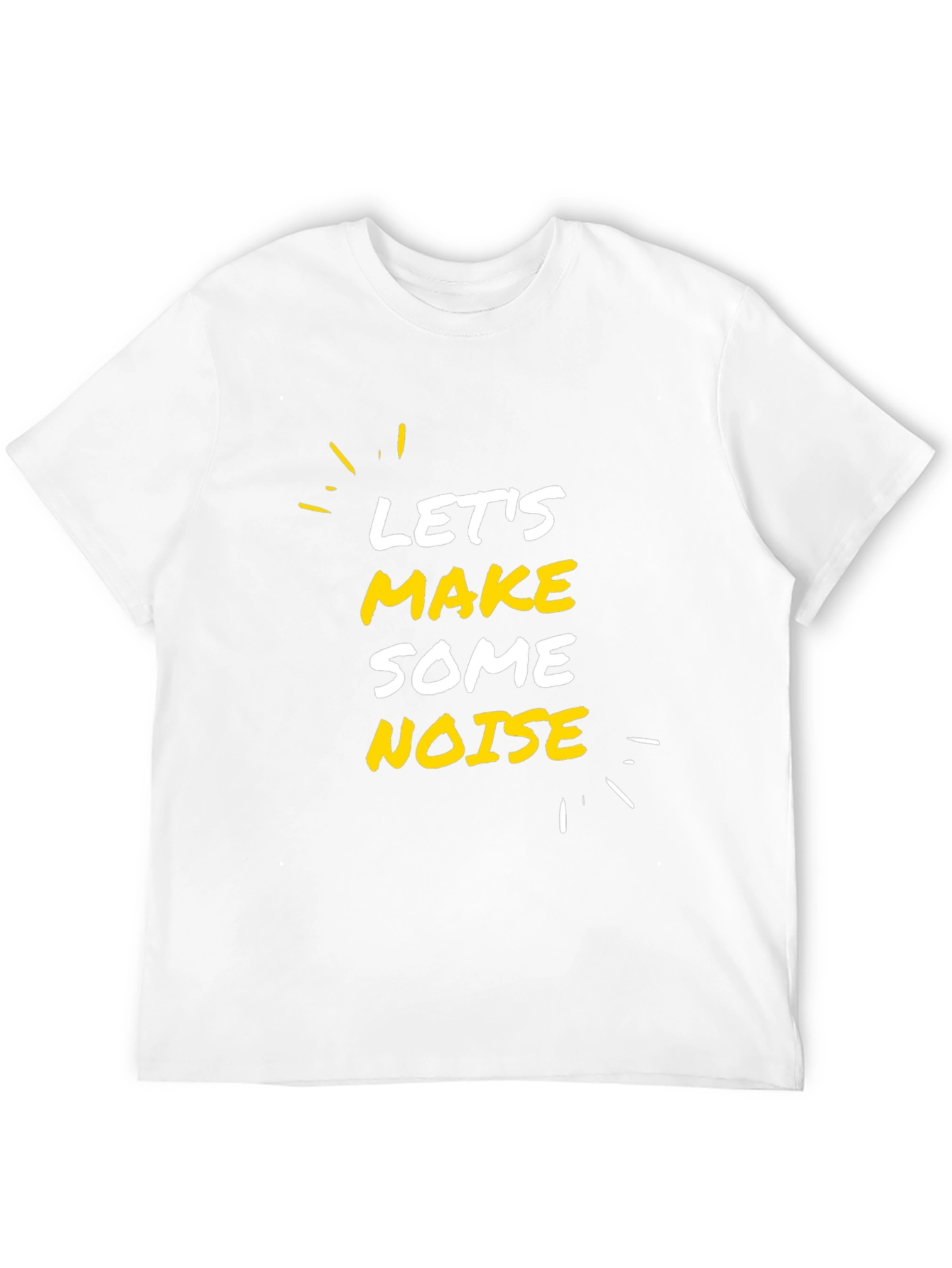 Black Let's Make Some Noise Black Graphic Tee view 12