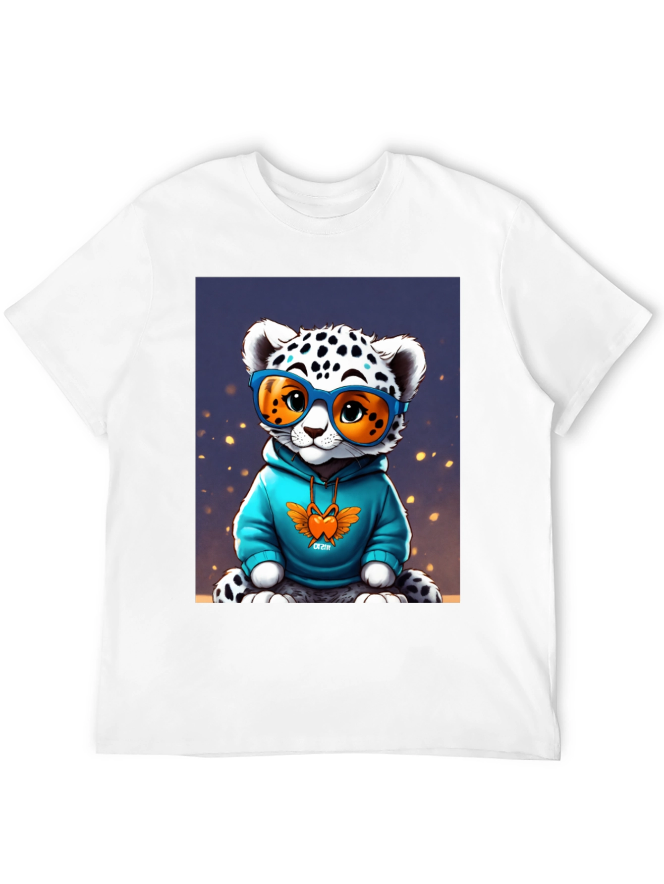 Black Cool Cat Tee - Funky Leopard Graphic T-Shirt view 12